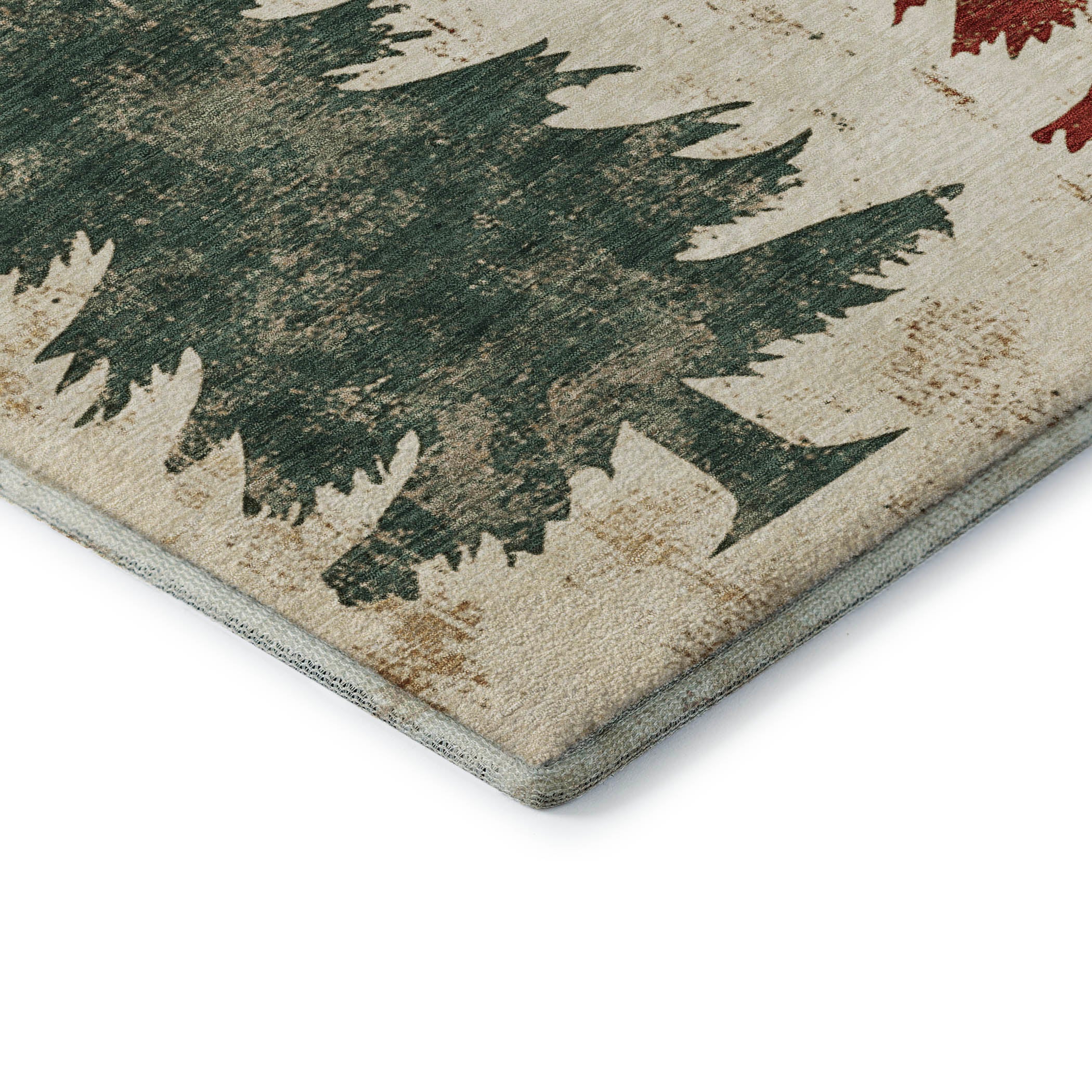 Seville Machine Washable Transitional Ivory Rug 1'8" x 2'6" #shape_Rectangle