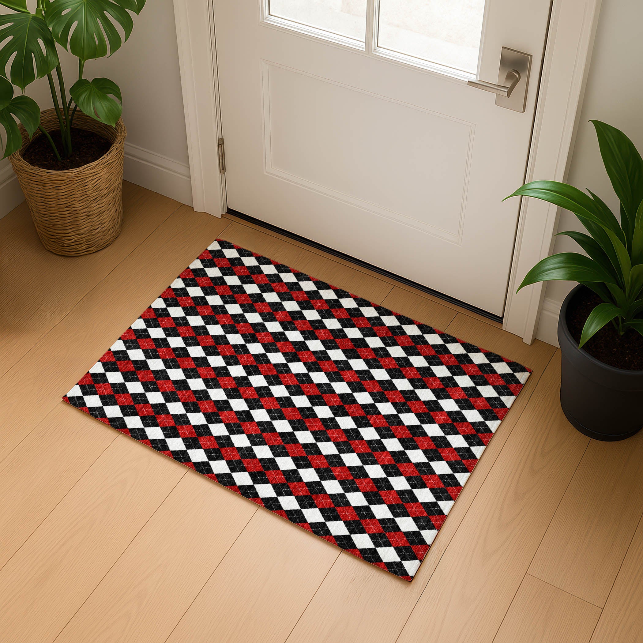 Sintra Machine Washable Transitional Black Rug 1'8" x 2'6" #shape_Rectangle
