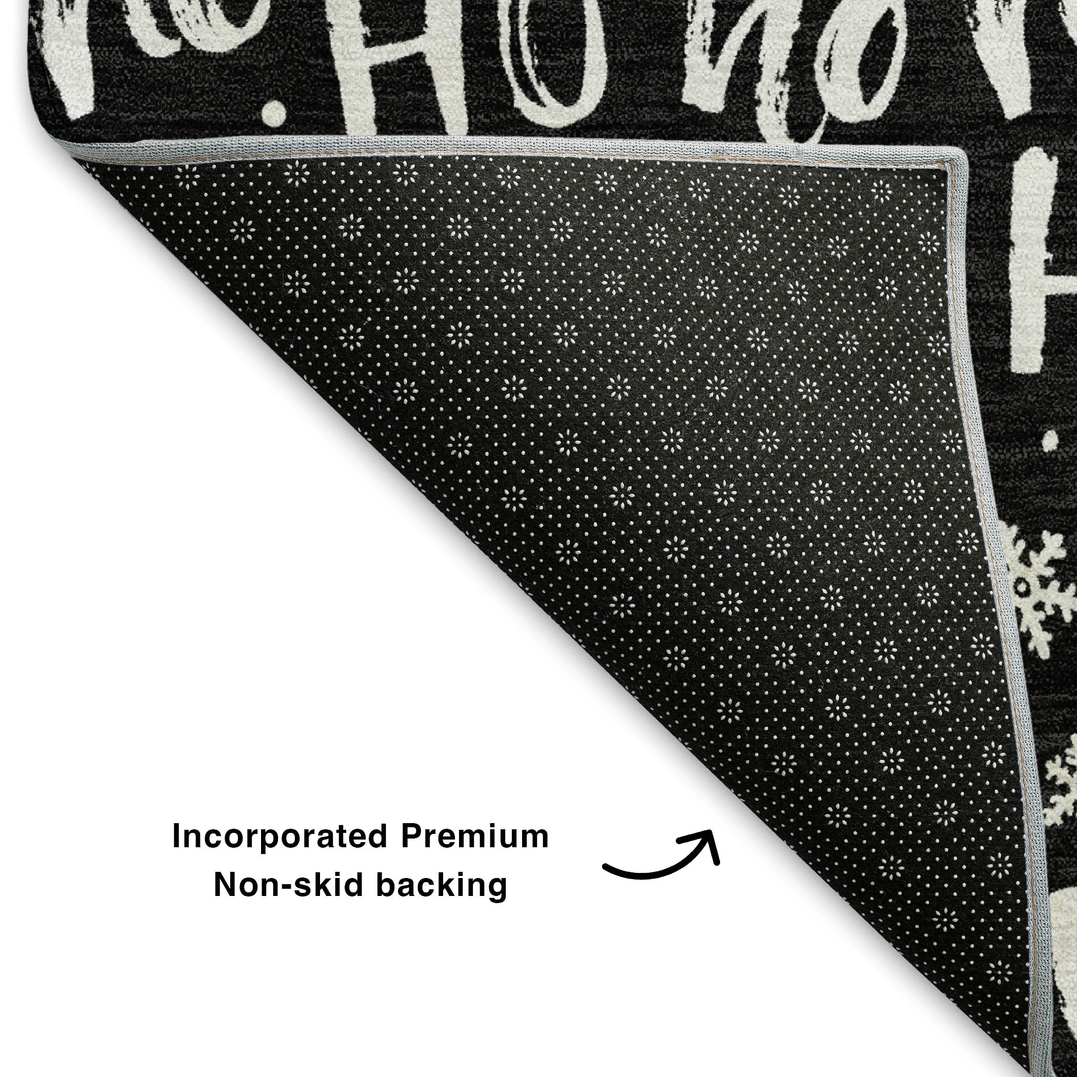 Queenstown Machine Washable Transitional Black Rug 1'8" x 2'6" #shape_Rectangle