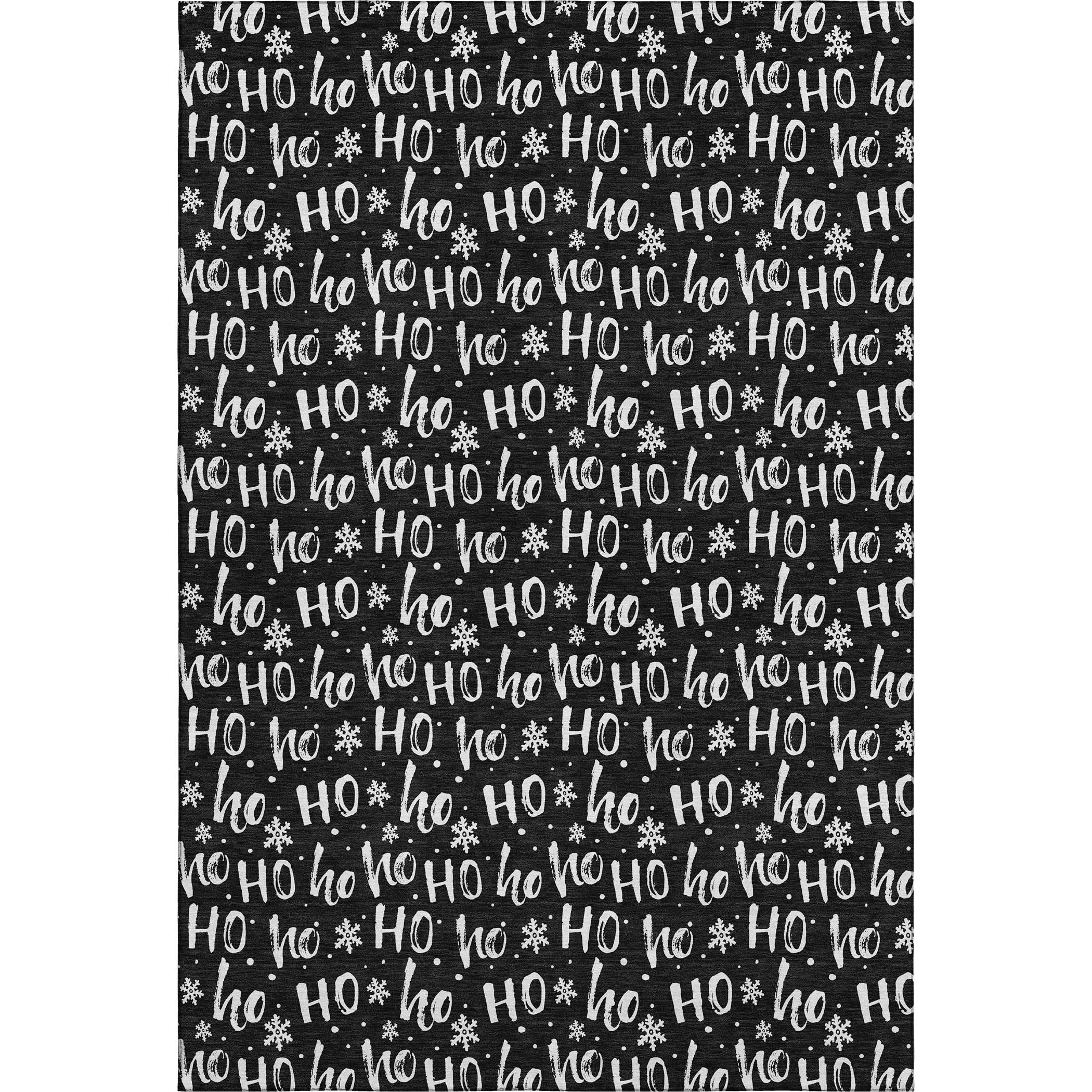 Queenstown Machine Washable Transitional Black Rug 2'6" x 3'10" #shape_Rectangle