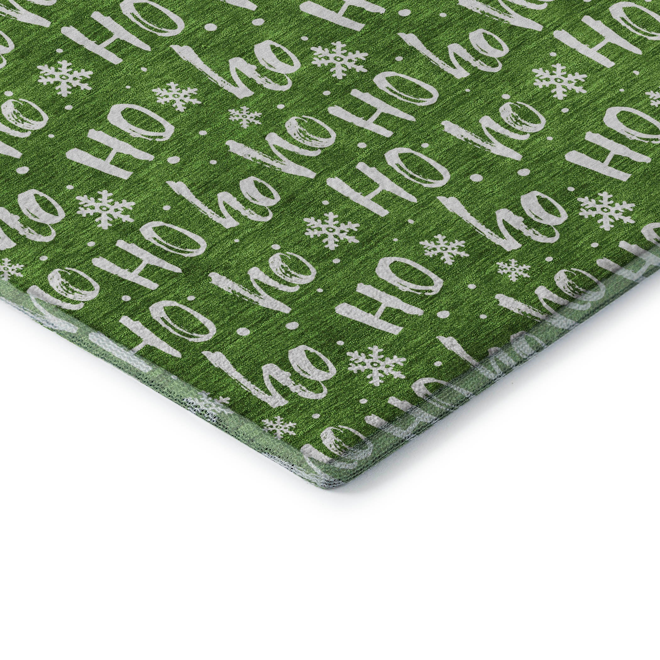 Queenstown Machine Washable Transitional Green Rug 1'8" x 2'6" #shape_Rectangle