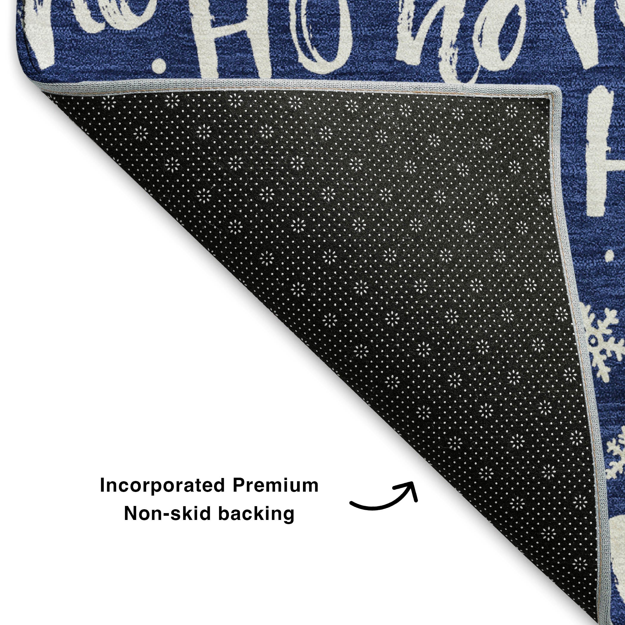 Queenstown Machine Washable Transitional Navy Blue Rug 1'8" x 2'6" #shape_Rectangle