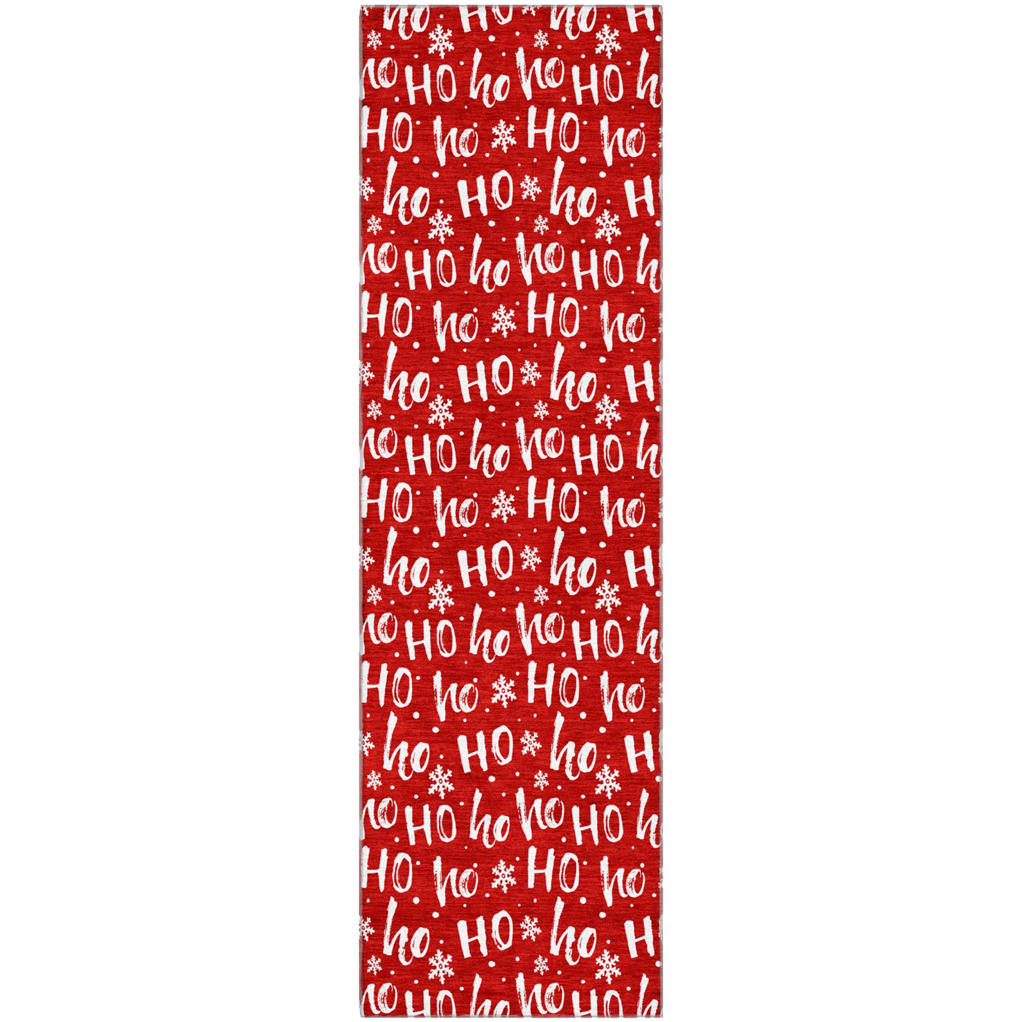 Queenstown Machine Washable Transitional Red Rug 2'3" x 7'6" #shape_Runner