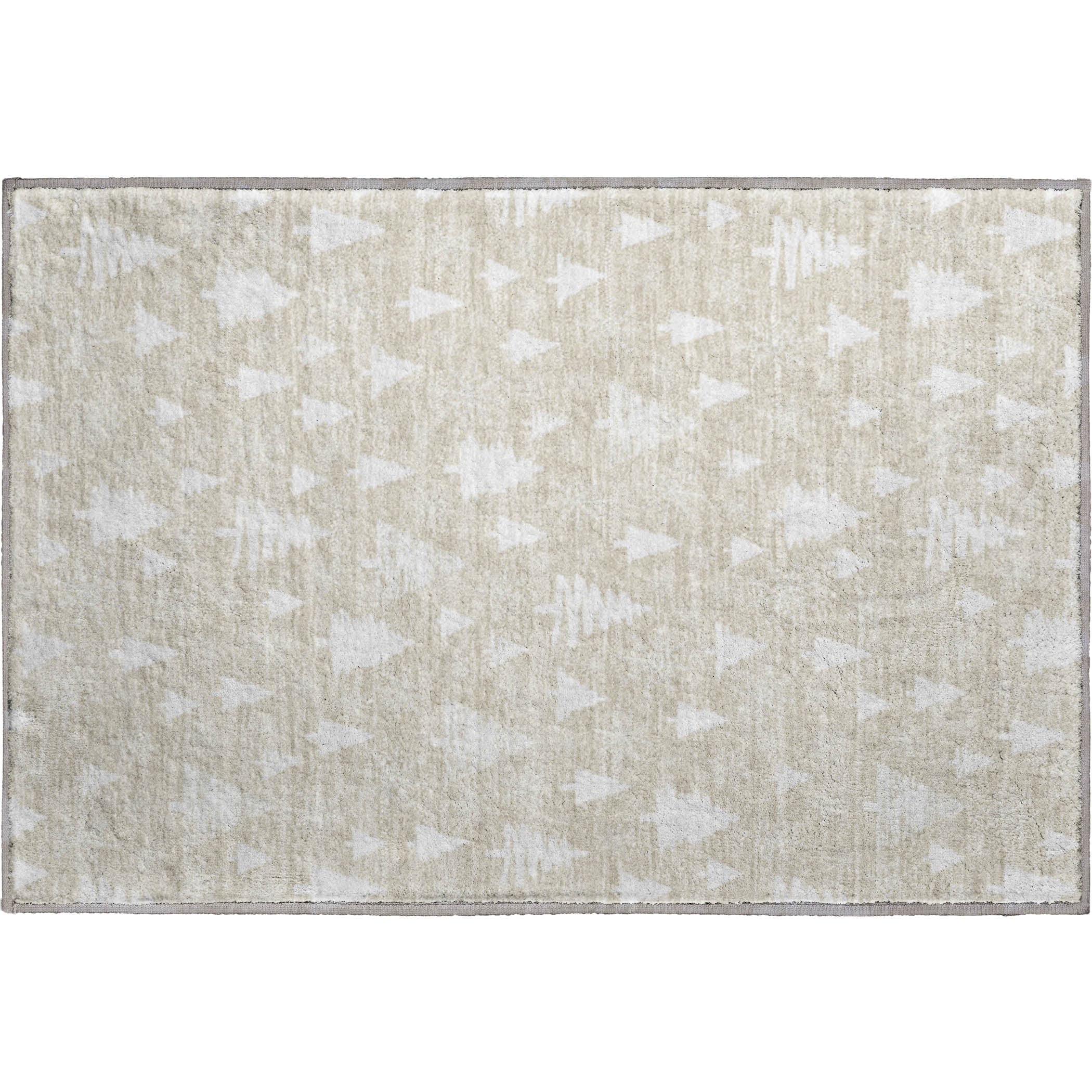 Baku Machine Washable Transitional Beige Brown Rug 1'8" x 2'6" #shape_Rectangle