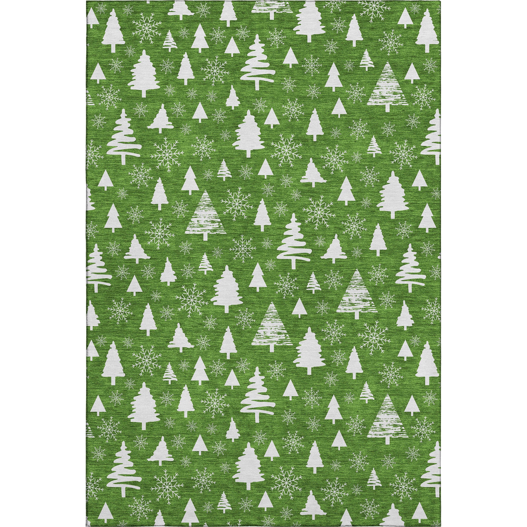 Baku Machine Washable Transitional Emerald Green Rug 2'6" x 3'10" #shape_Rectangle