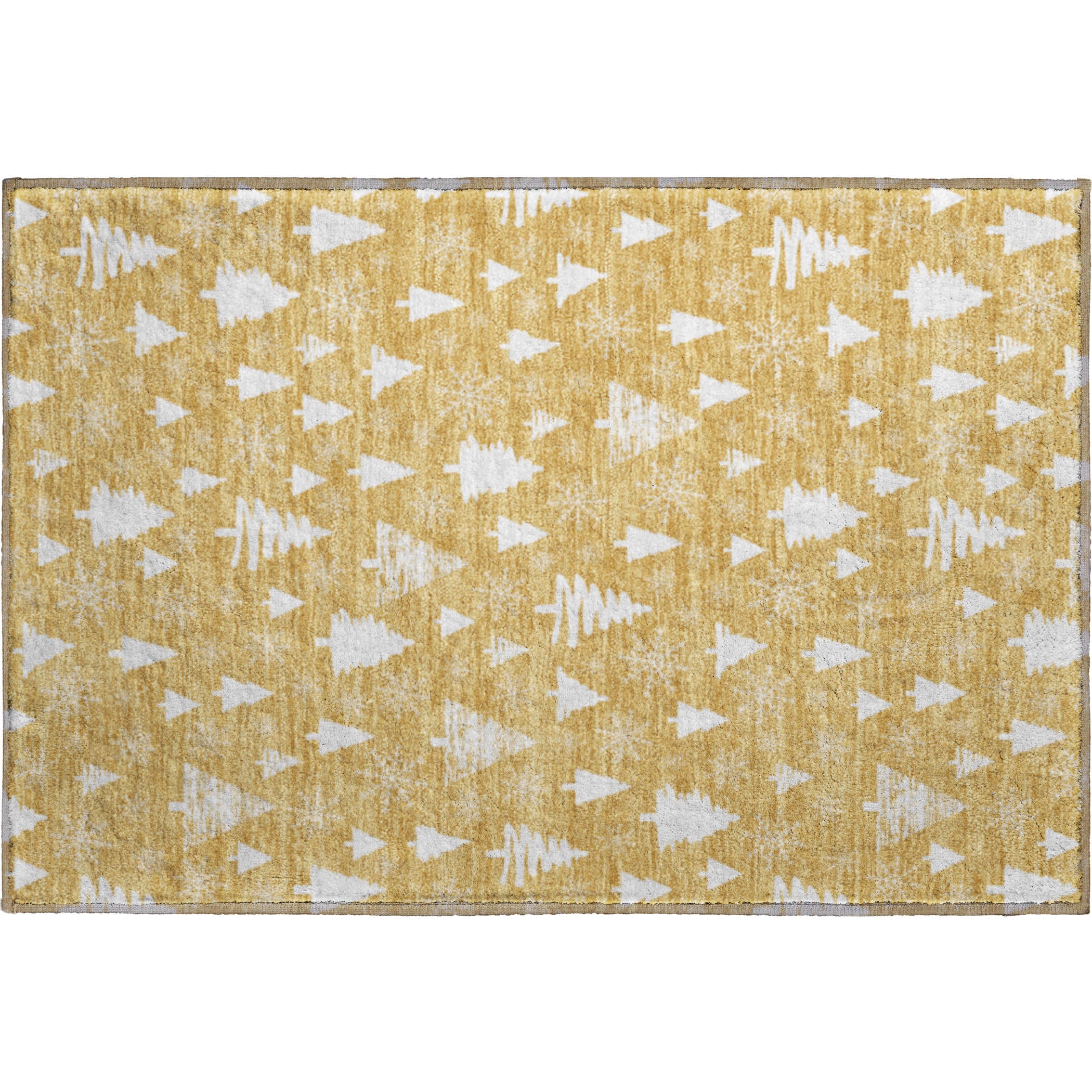 Baku Machine Washable Transitional Gold Rug 1'8" x 2'6" #shape_Rectangle