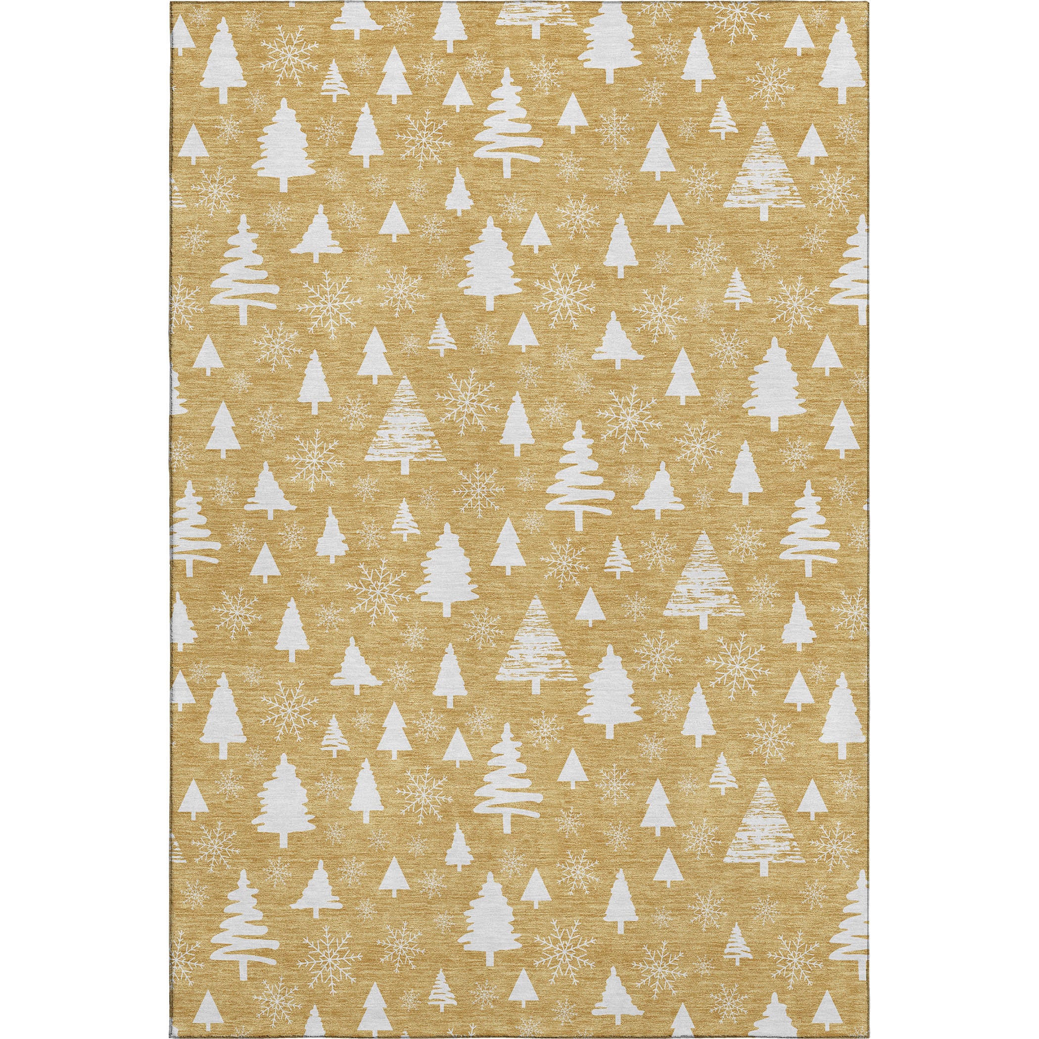 Baku Machine Washable Transitional Gold Rug 2'6" x 3'10" #shape_Rectangle
