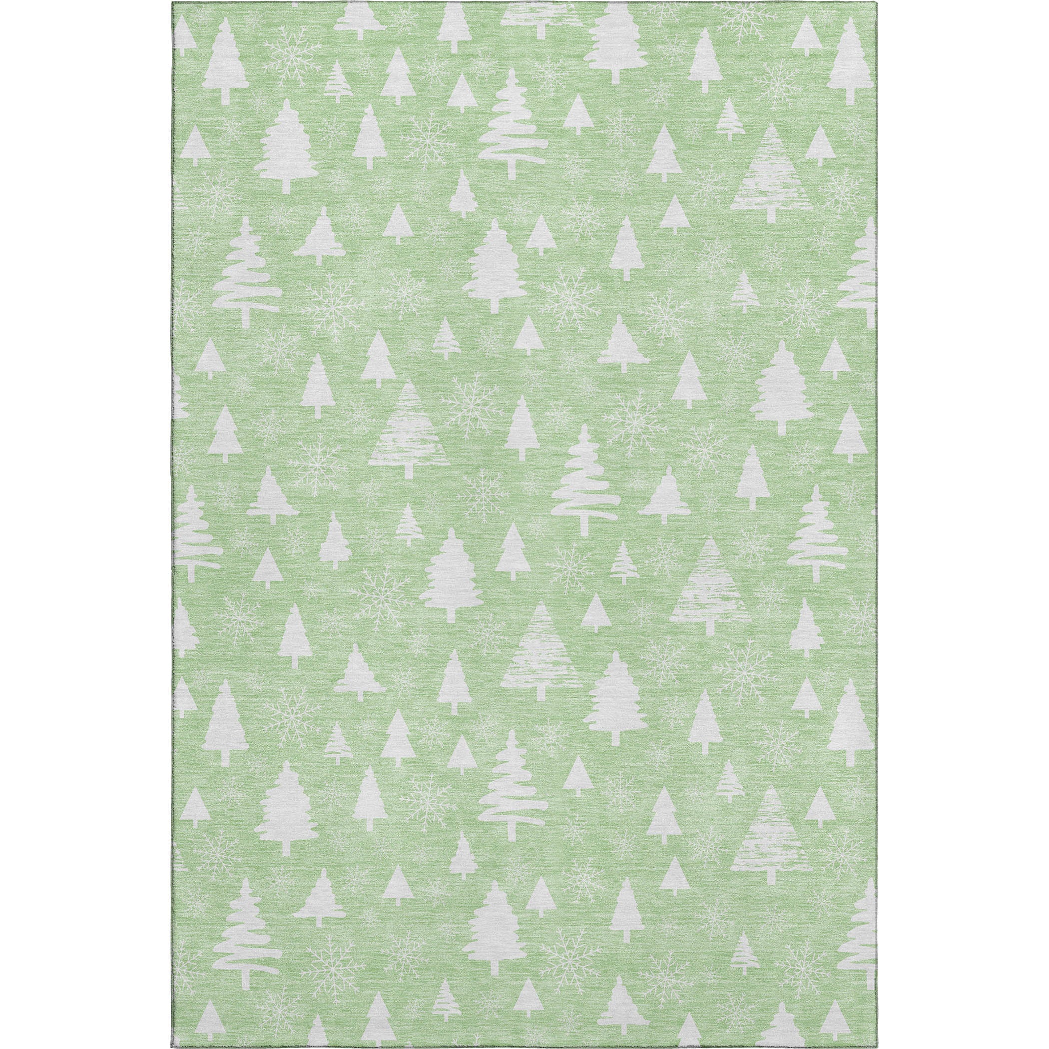Baku Machine Washable Transitional Mint Green Rug 2'6" x 3'10" #shape_Rectangle