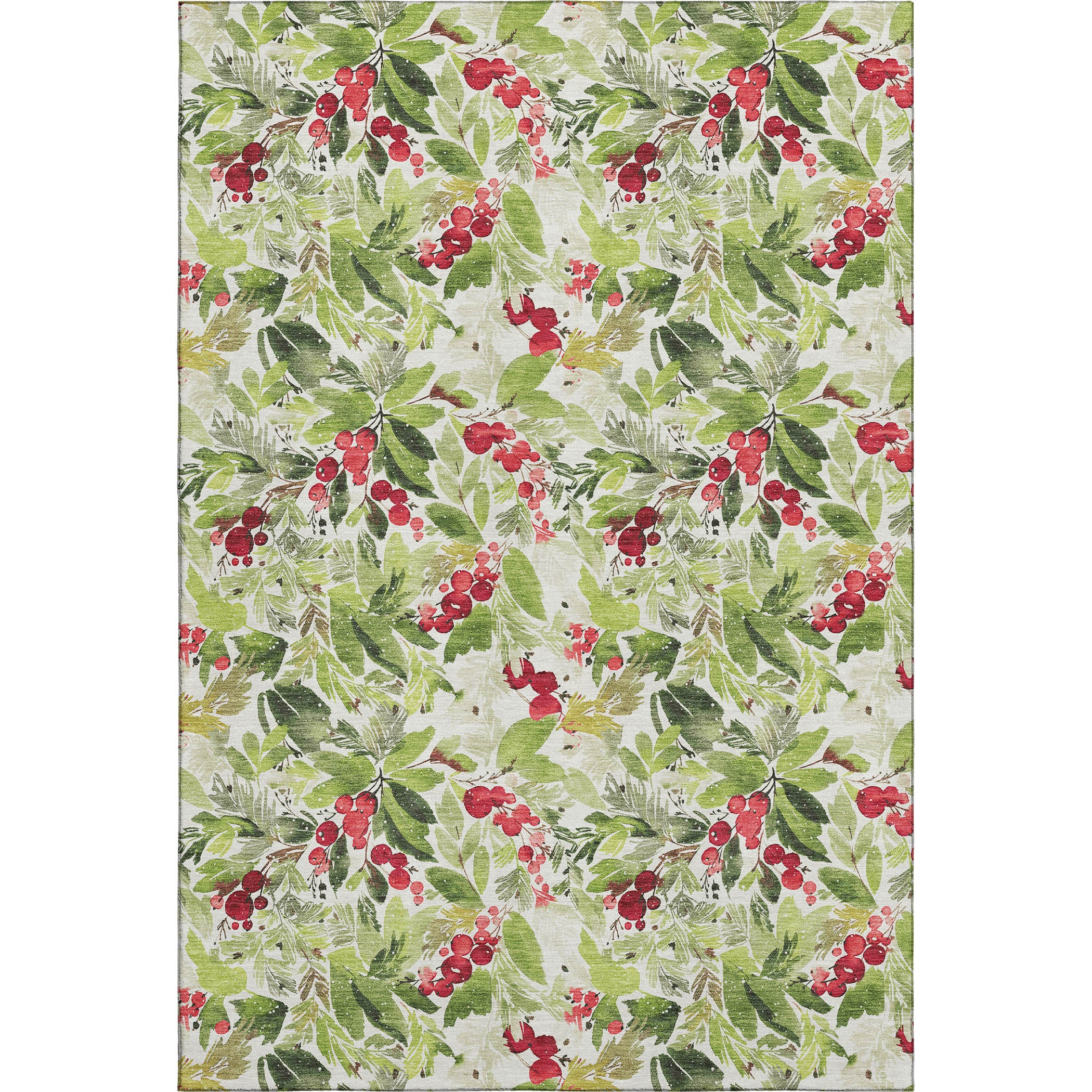 Florence Machine Washable Transitional Aloe Green Rug 2'6" x 3'10" #shape_Rectangle
