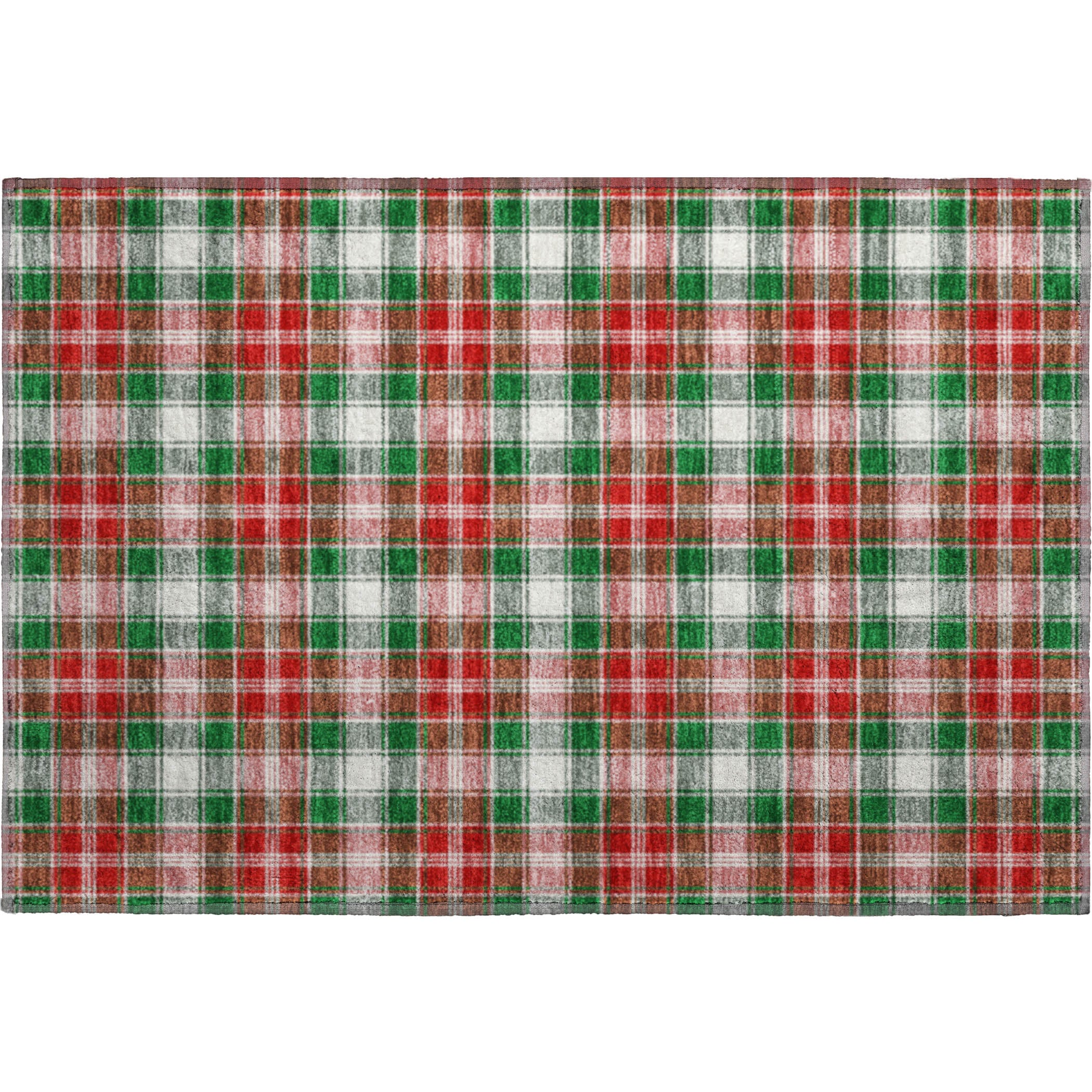 Bogota Machine Washable Transitional Emerald Green Rug 1'8" x 2'6" #shape_Rectangle