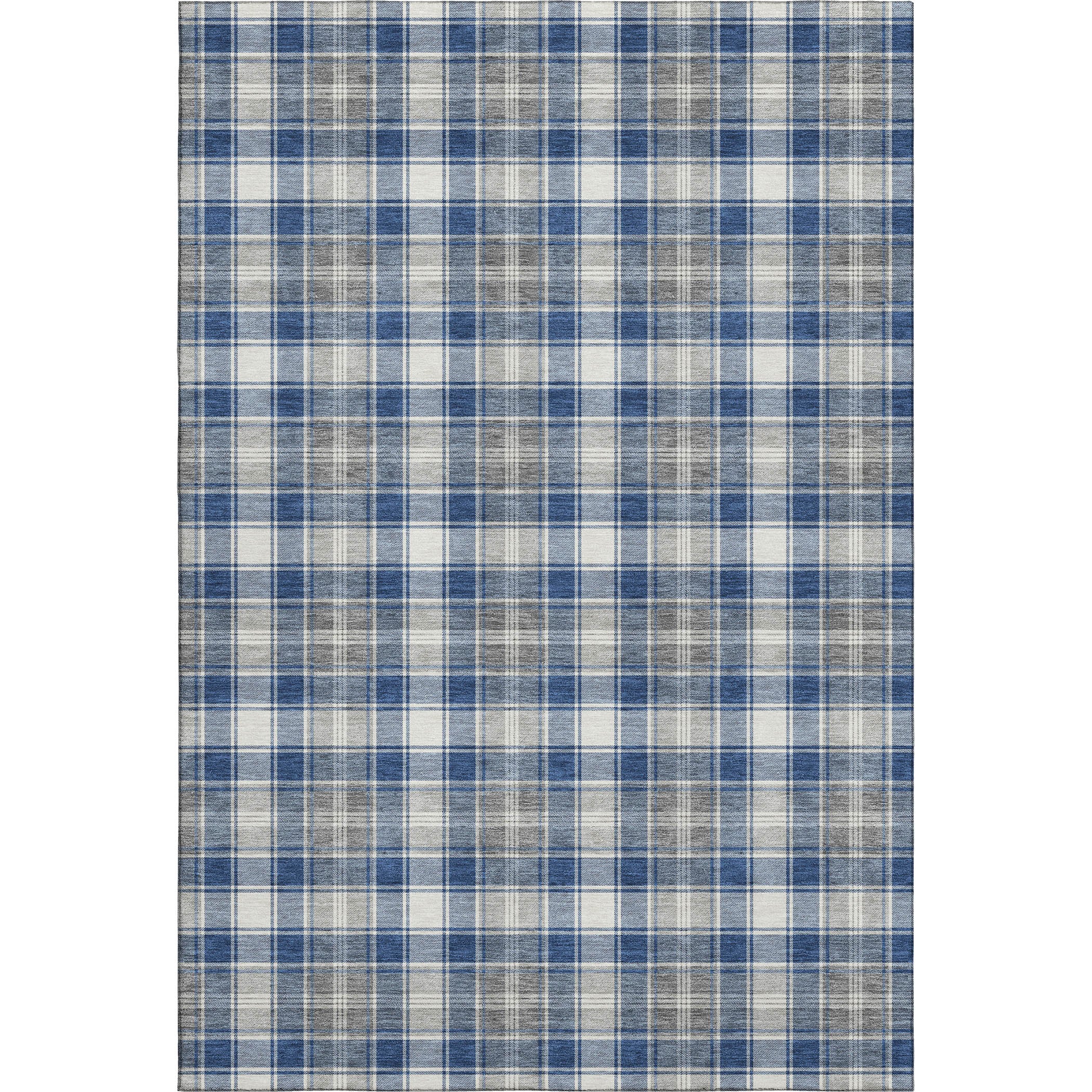Bogota Machine Washable Transitional Navy Blue Rug 2'6" x 3'10" #shape_Rectangle