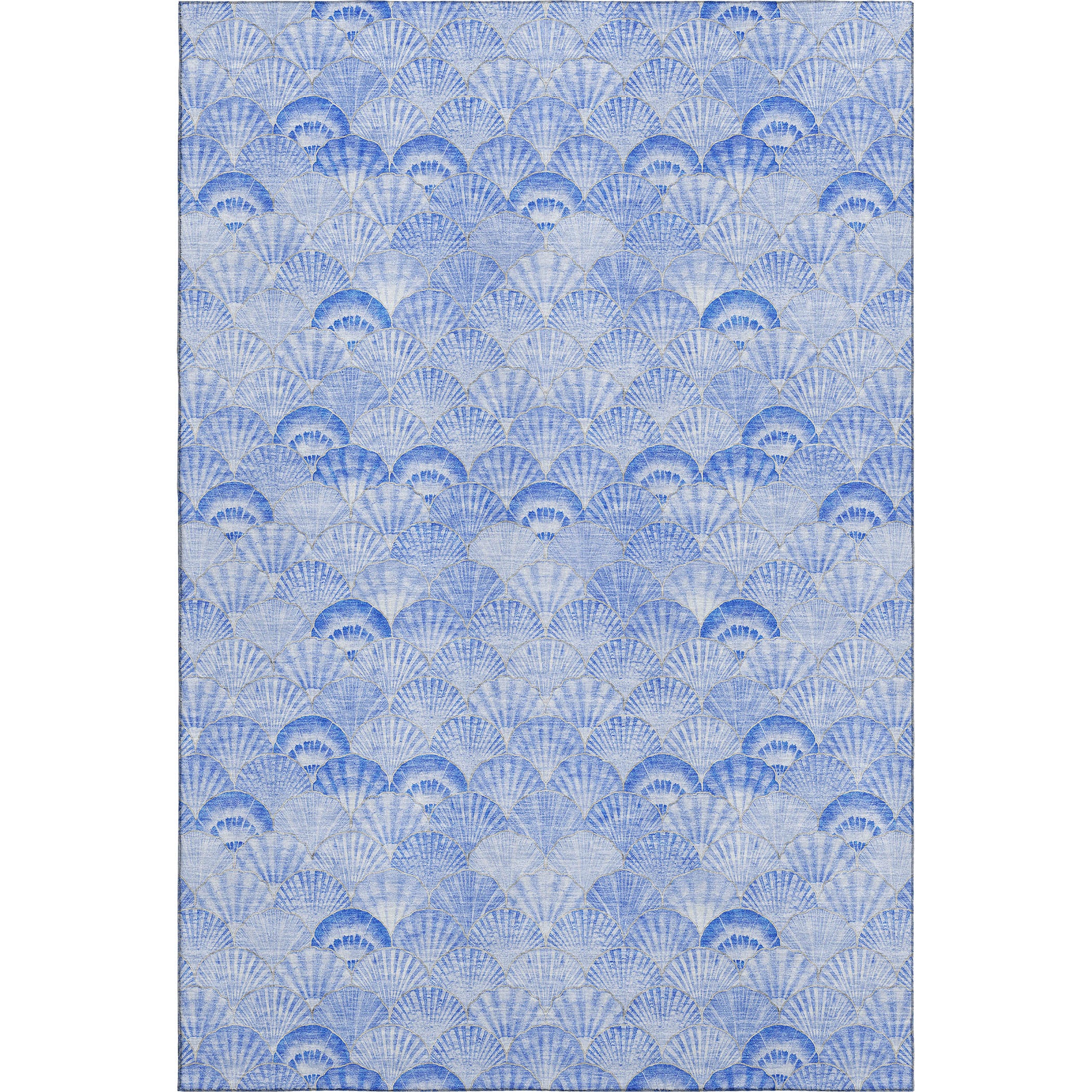 Bruges Machine Washable Coastal Blue Rug 2'6" x 3'10" #shape_Rectangle