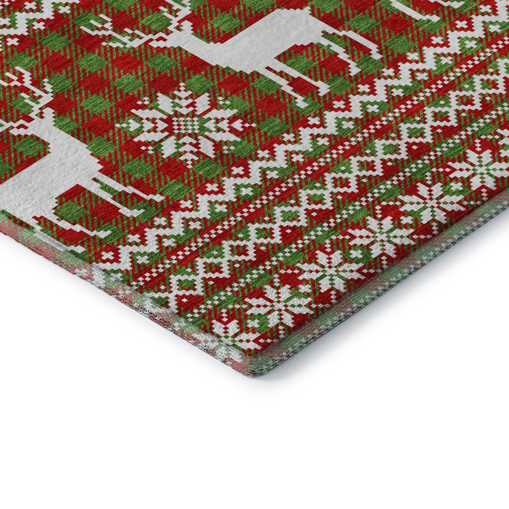 Baku Machine Washable Transitional Fern Green Rug 1'8" x 2'6" #shape_Rectangle