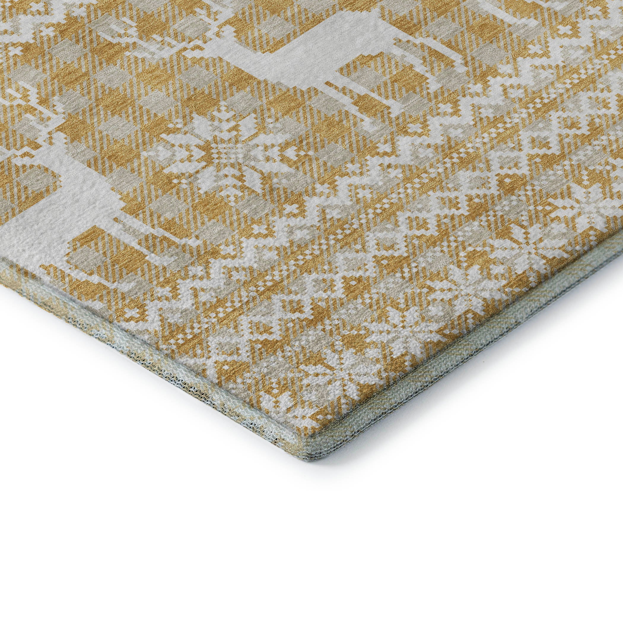 Baku Machine Washable Transitional Gold Rug 1'8" x 2'6" #shape_Rectangle