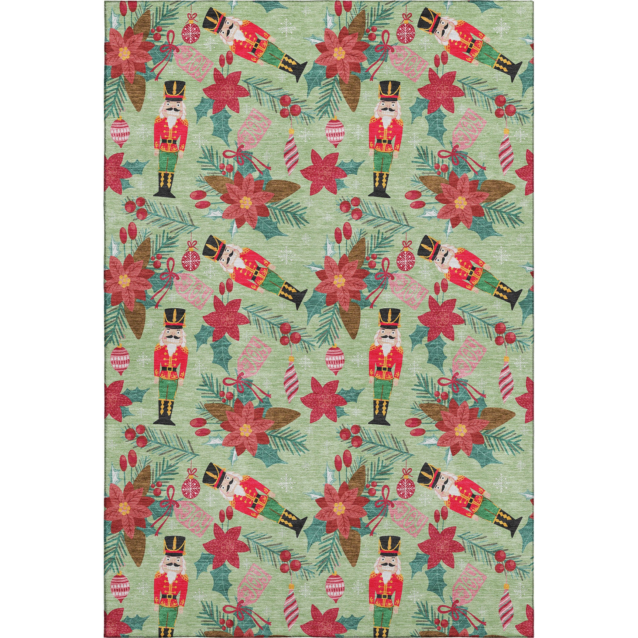 Mostar Machine Washable Transitional Aloe Green Rug 2'6" x 3'10" #shape_Rectangle