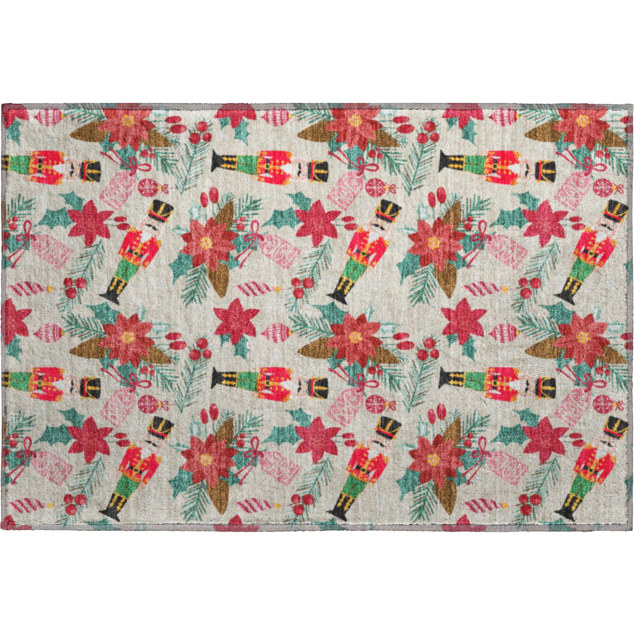 Mostar Machine Washable Transitional Beige Brown Rug 1'8" x 2'6" #shape_Rectangle
