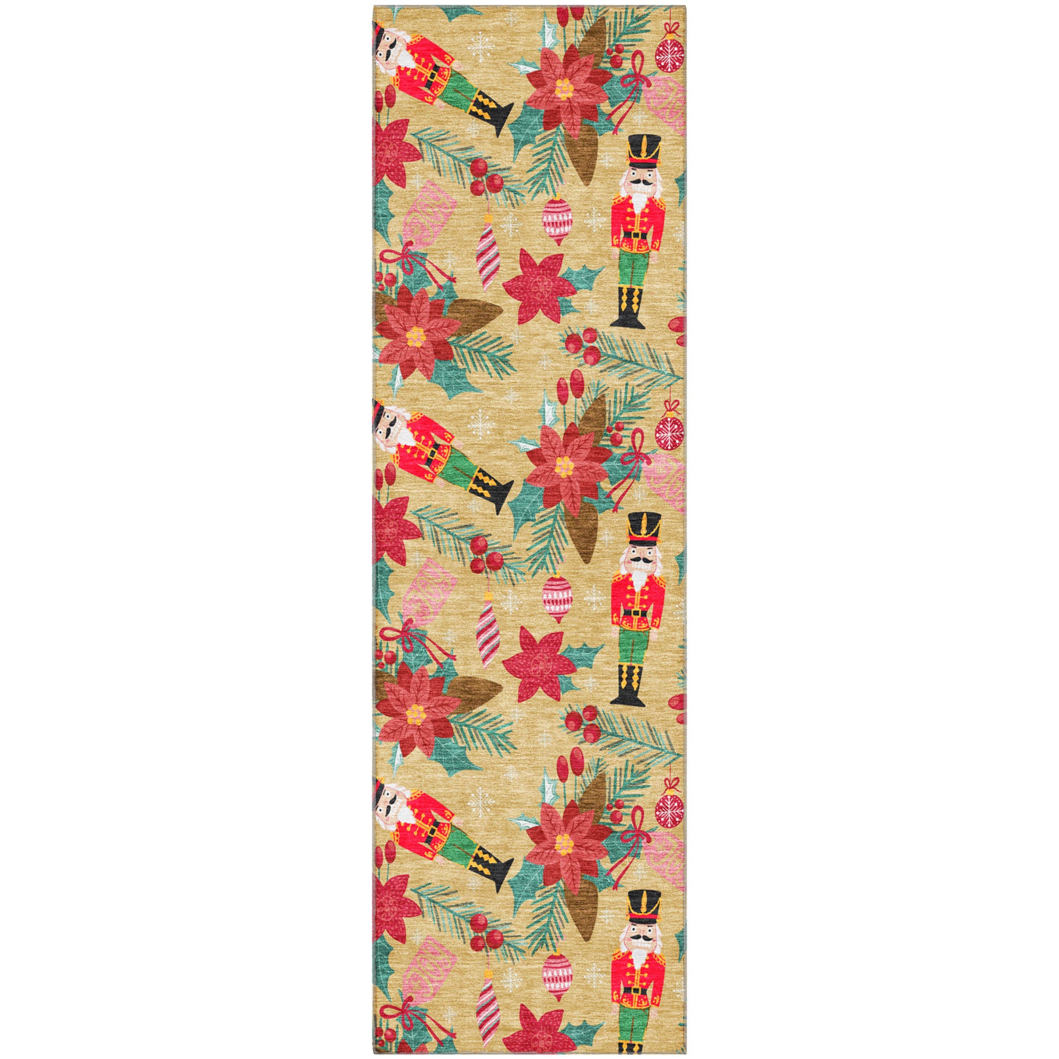 Mostar Machine Washable Transitional Gold Rug 2'3" x 7'6" #shape_Runner