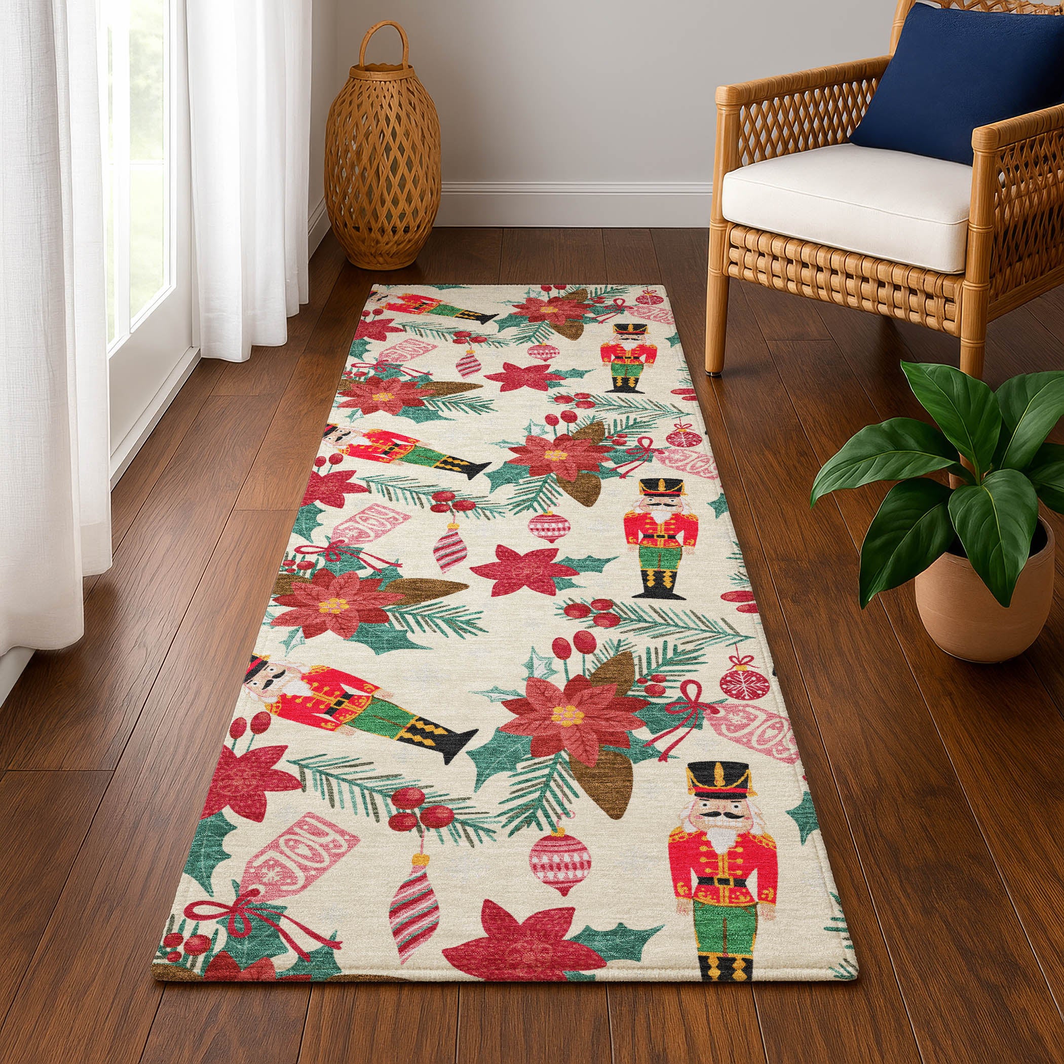 Mostar Machine Washable Transitional Ivory Rug 2'3" x 7'6" #shape_Runner