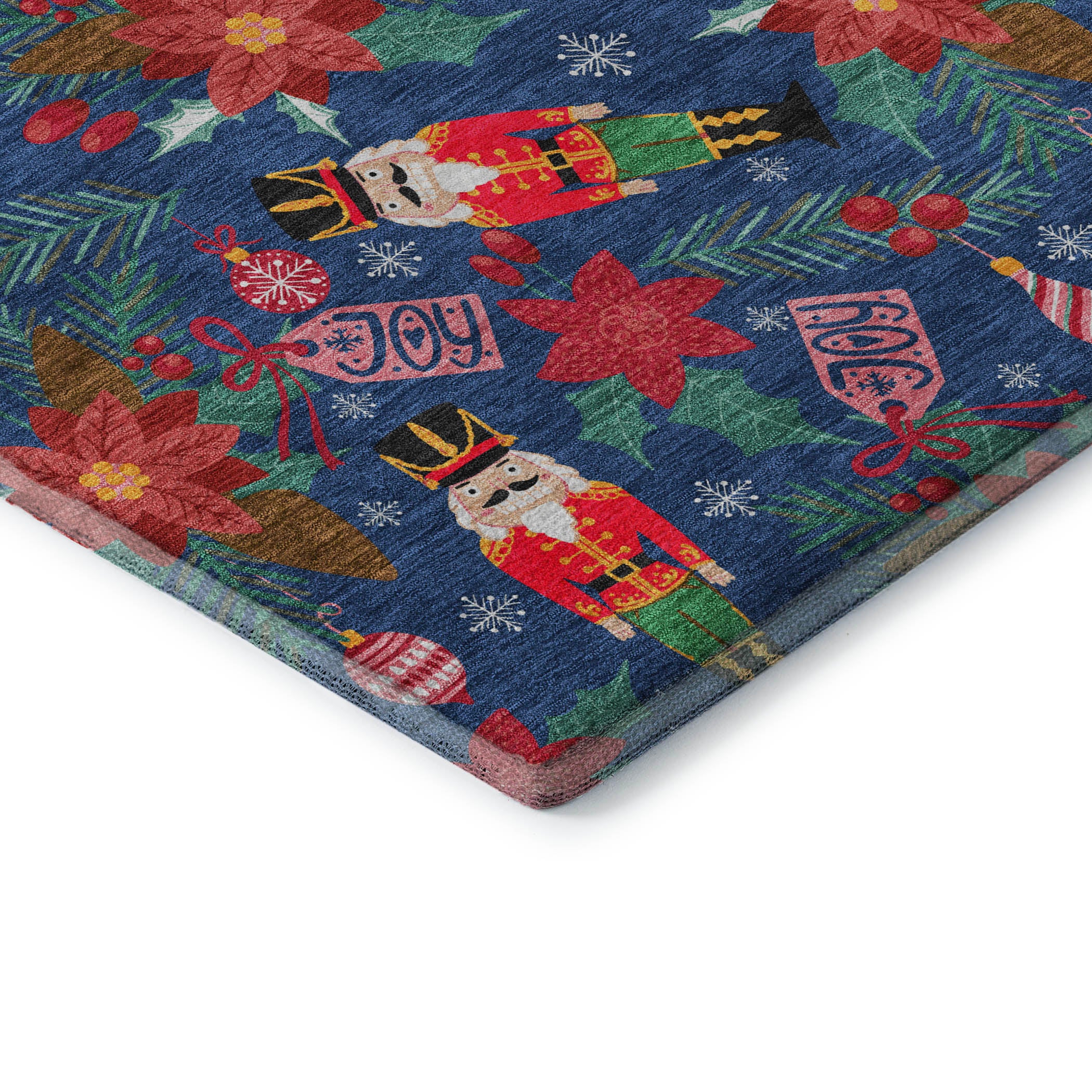 Mostar Machine Washable Transitional Navy Blue Rug 1'8" x 2'6" #shape_Rectangle