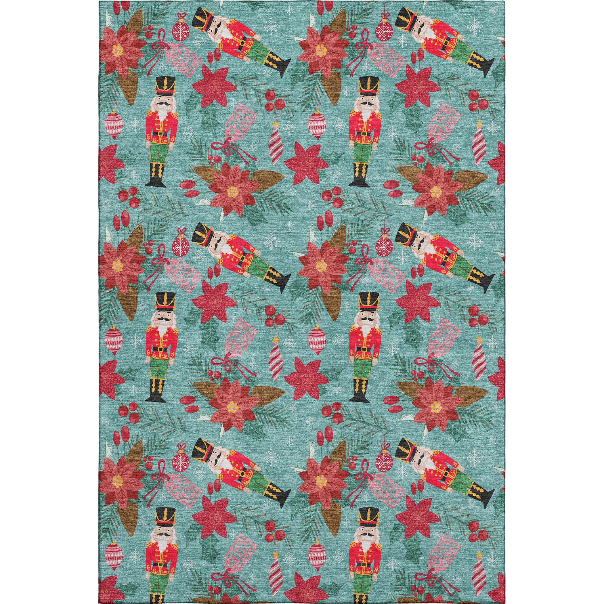 Mostar Machine Washable Transitional Teal Rug 2'6" x 3'10" #shape_Rectangle
