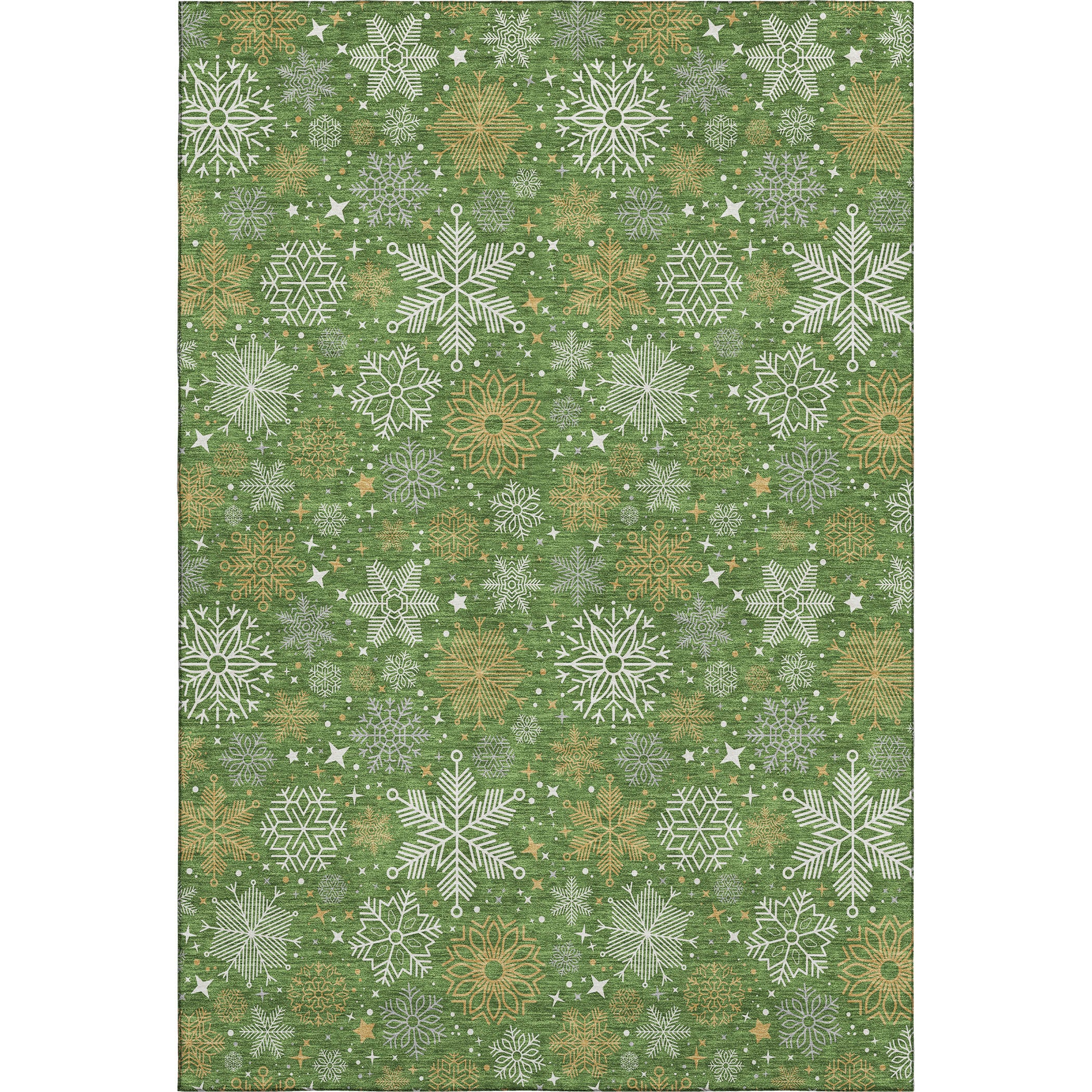 Reykjavik Machine Washable Transitional Green Rug 2'6" x 3'10" #shape_Rectangle