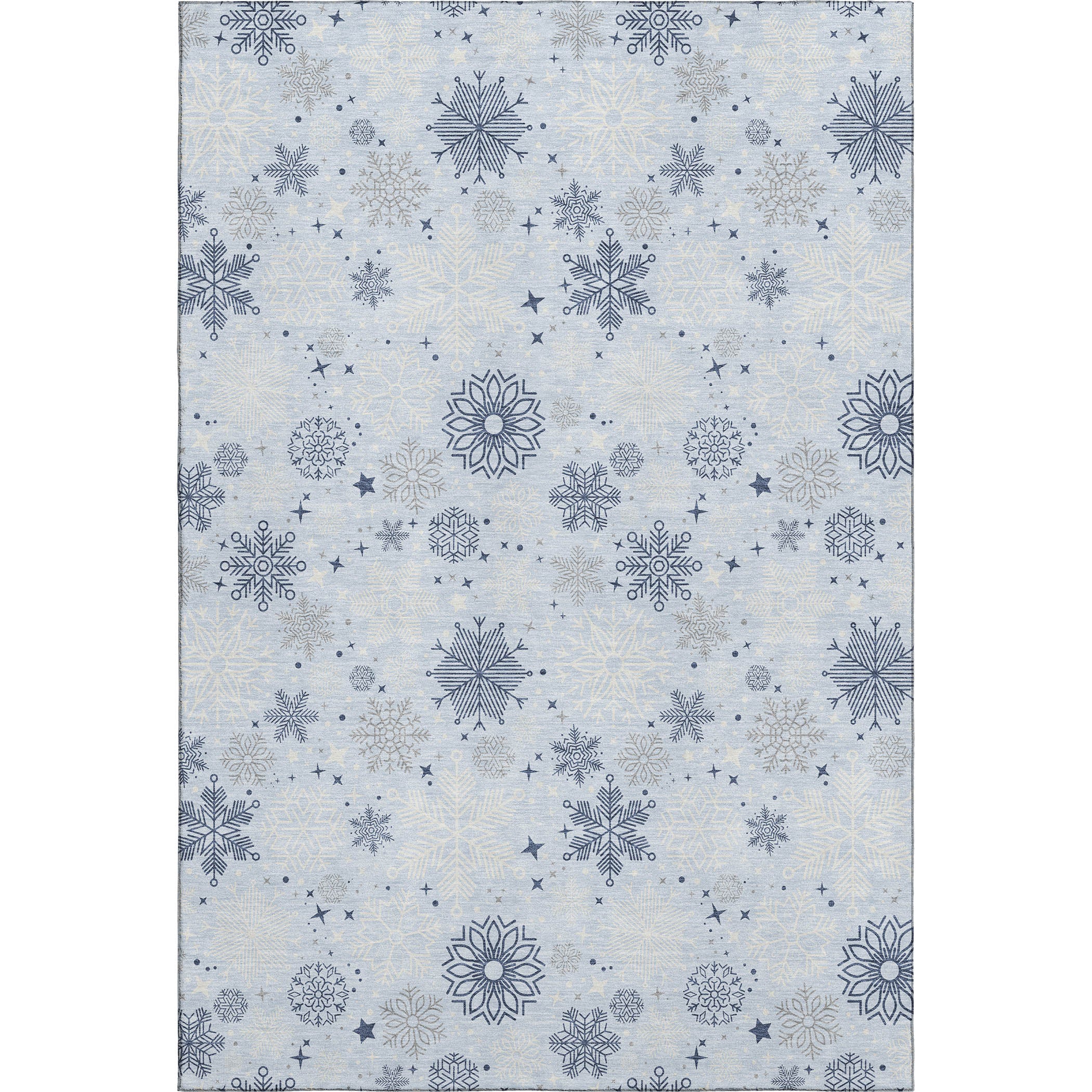 Reykjavik Machine Washable Transitional Sky Blue Rug 2'6" x 3'10" #shape_Rectangle