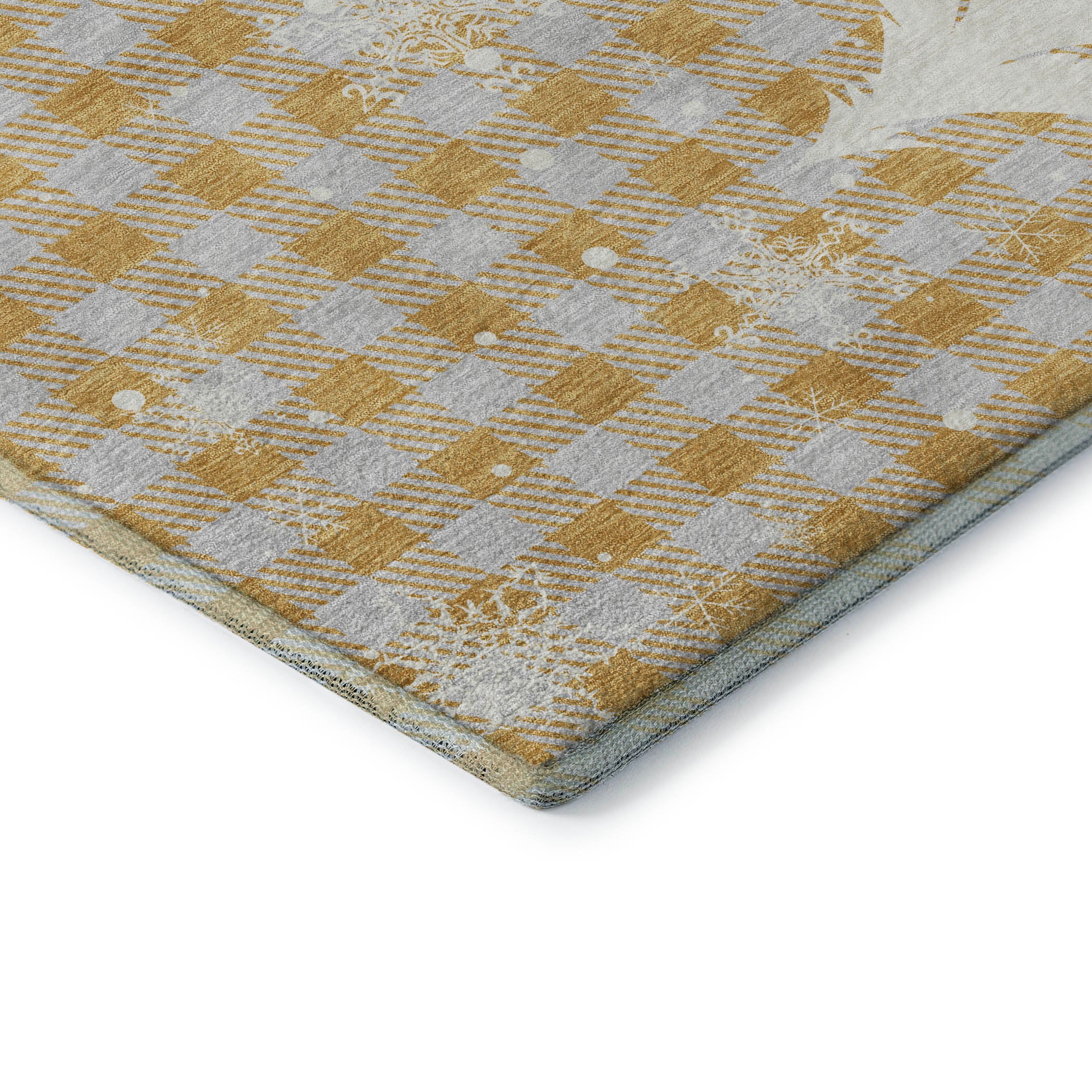 Budapest Machine Washable Transitional Gold Rug 1'8" x 2'6" #shape_Rectangle