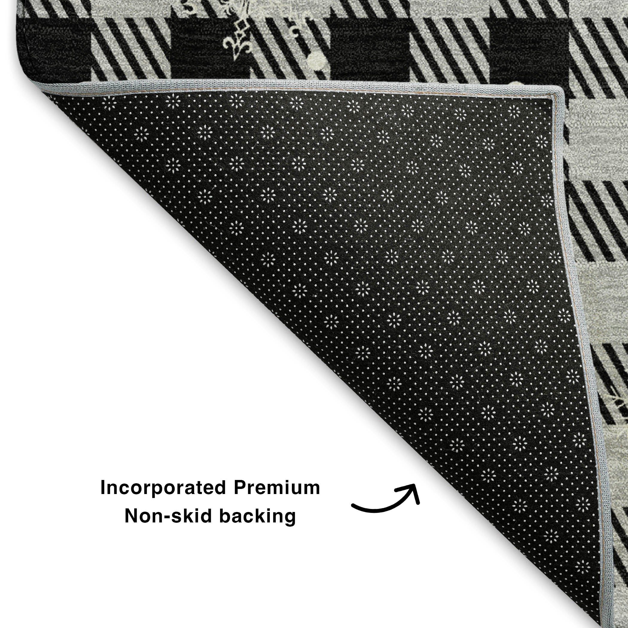 Budapest Machine Washable Transitional Gray Rug 1'8" x 2'6" #shape_Rectangle