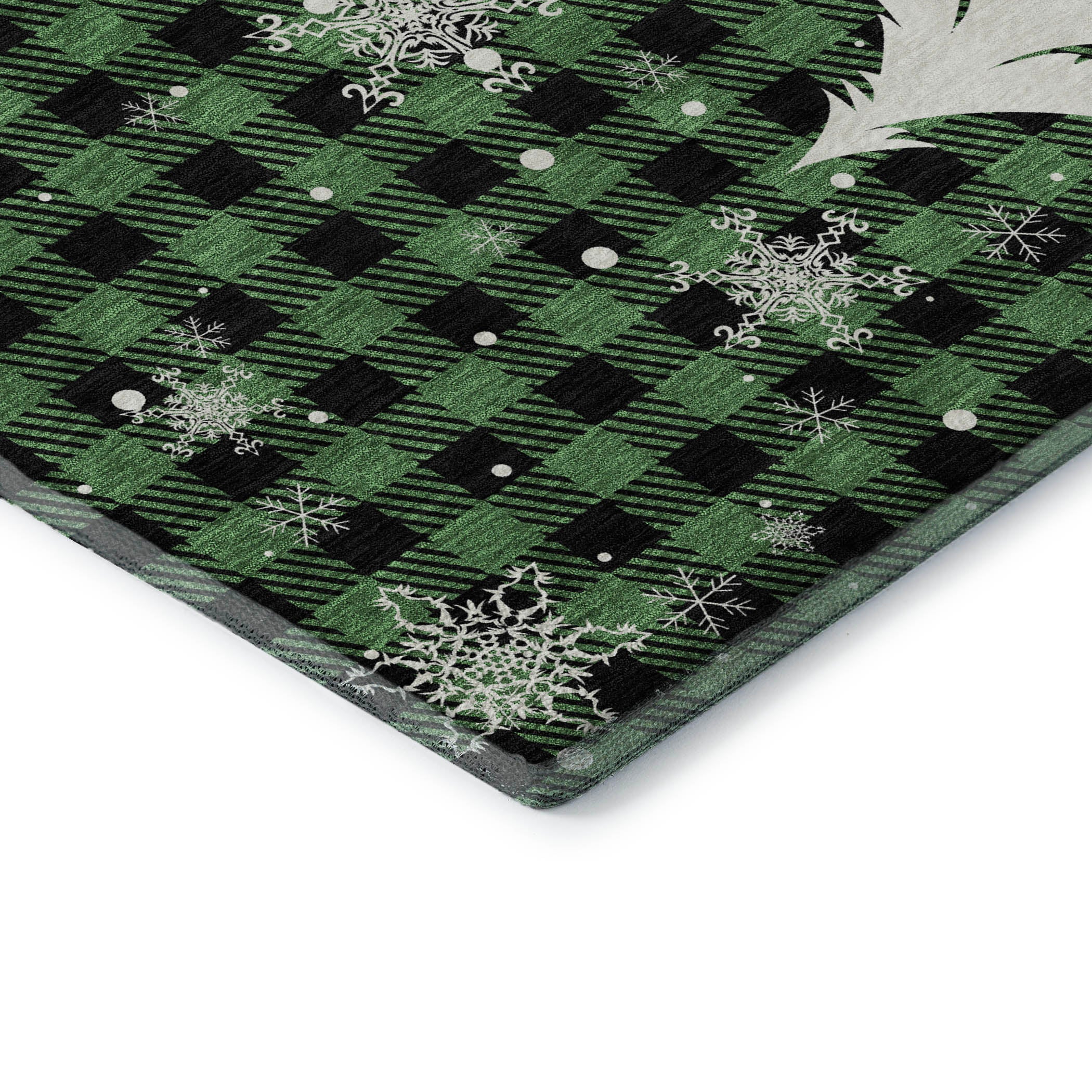 Budapest Machine Washable Transitional Green Rug 1'8" x 2'6" #shape_Rectangle