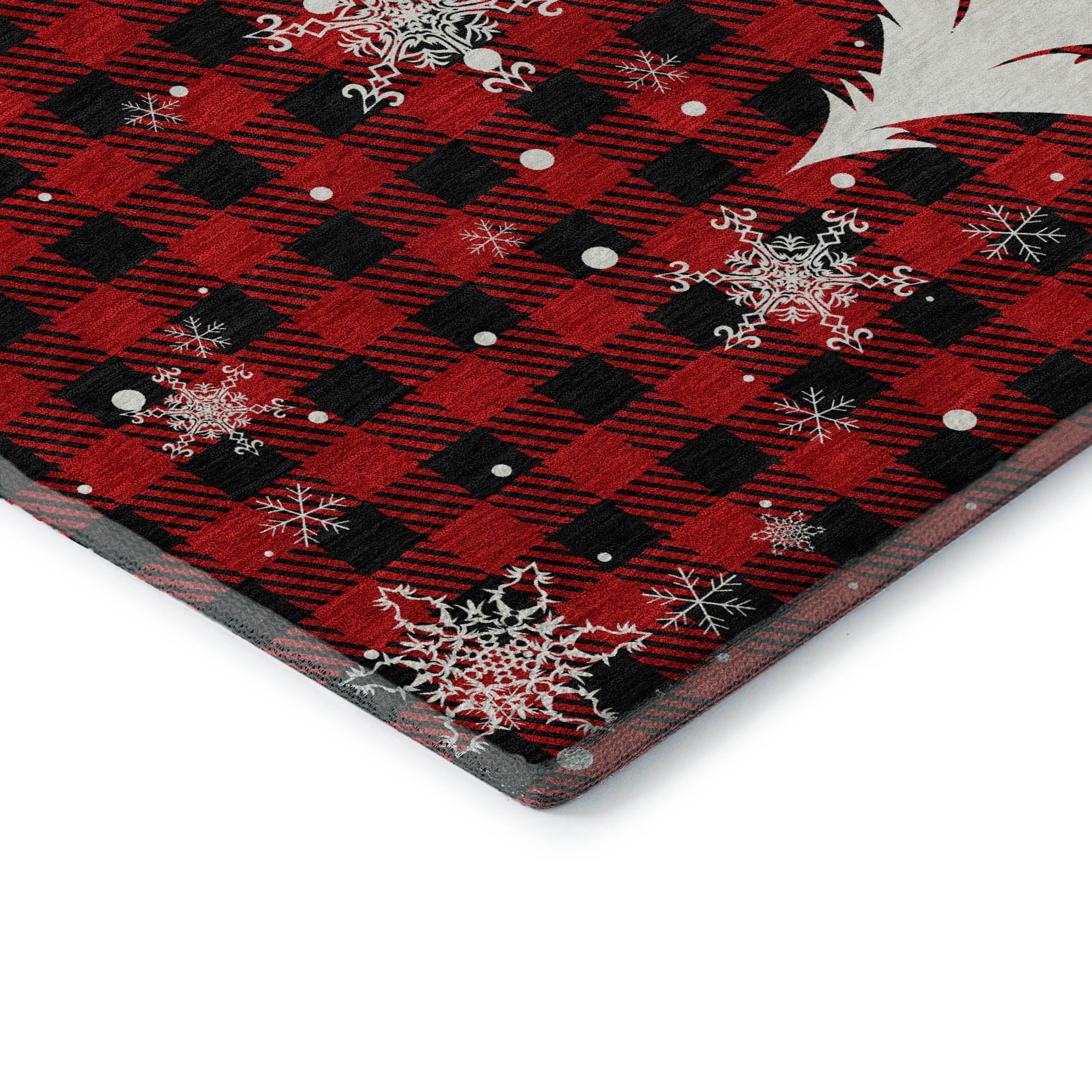 Budapest Machine Washable Transitional Red Rug 1'8" x 2'6" #shape_Rectangle