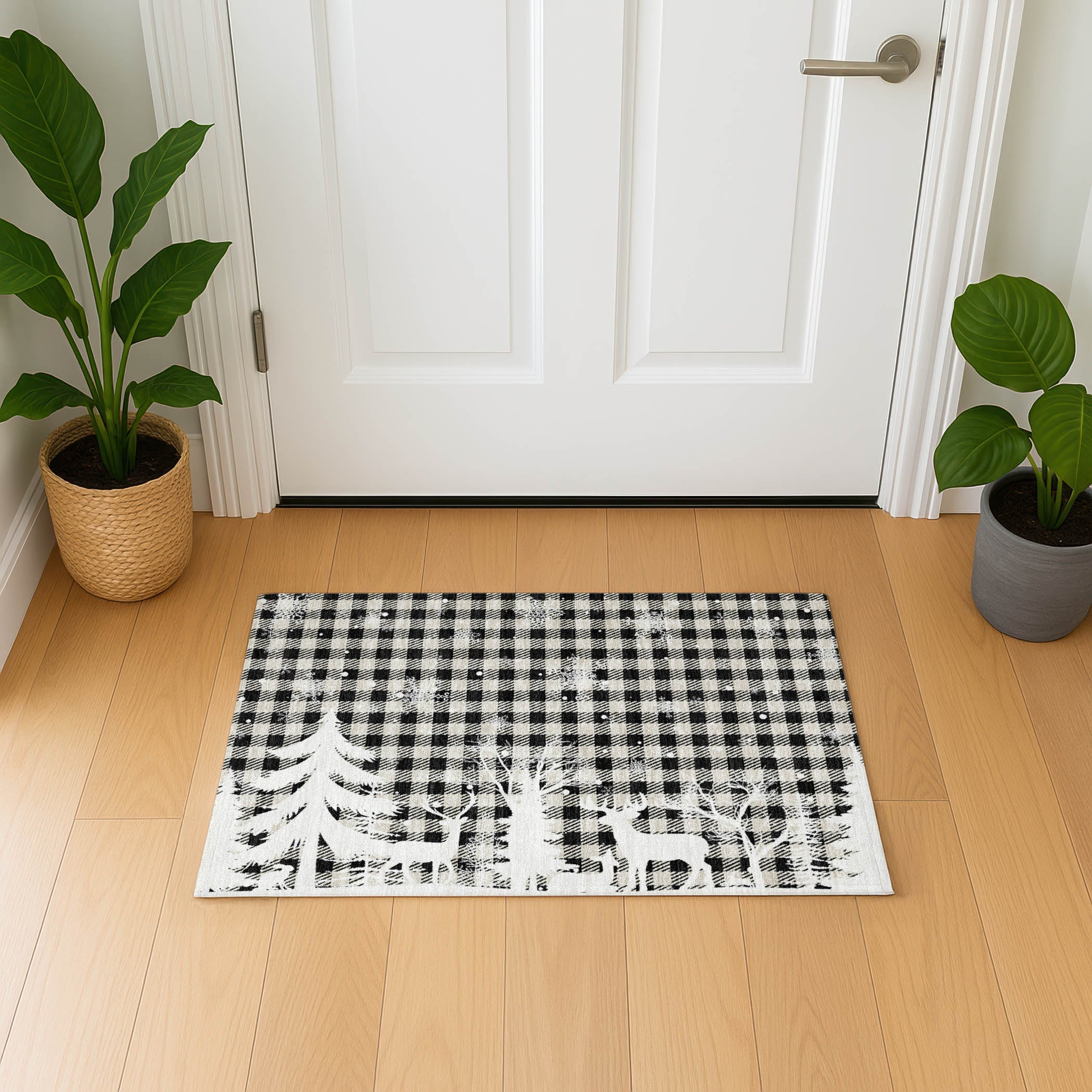 Budapest Machine Washable Transitional Taupe Brown Rug 1'8" x 2'6" #shape_Rectangle