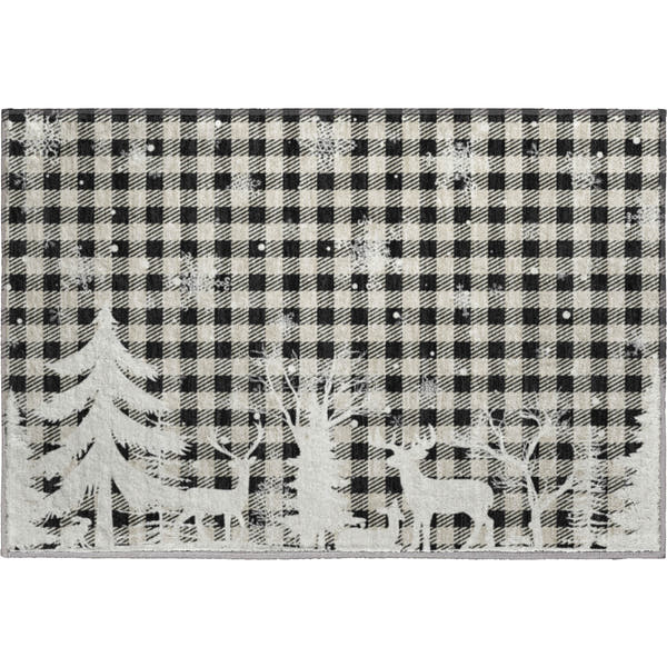 Budapest Machine Washable Transitional Taupe Brown Rug 1'8" x 2'6"