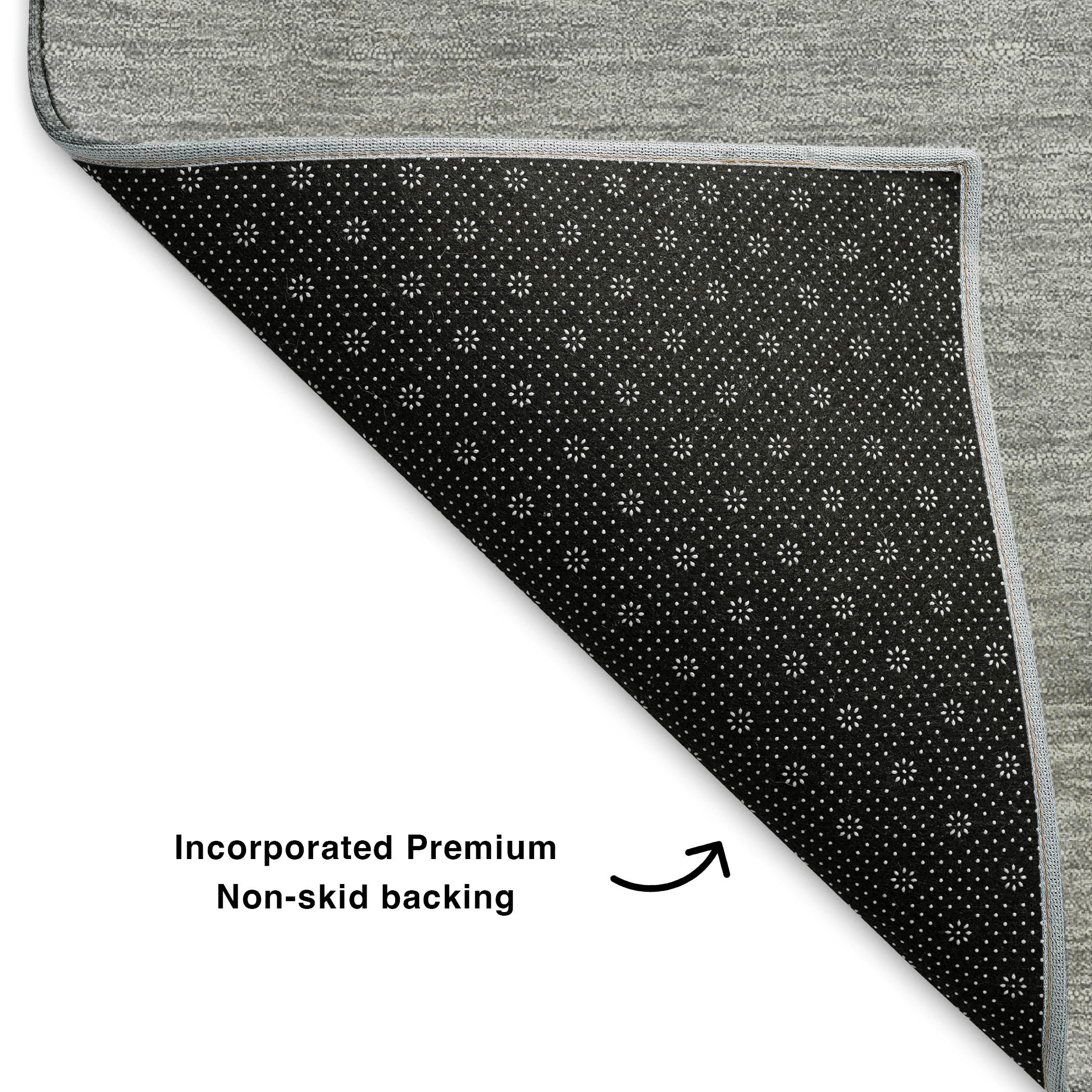 Oaxaca Machine Washable Transitional Gray Rug 1'8" x 2'6" #shape_Rectangle