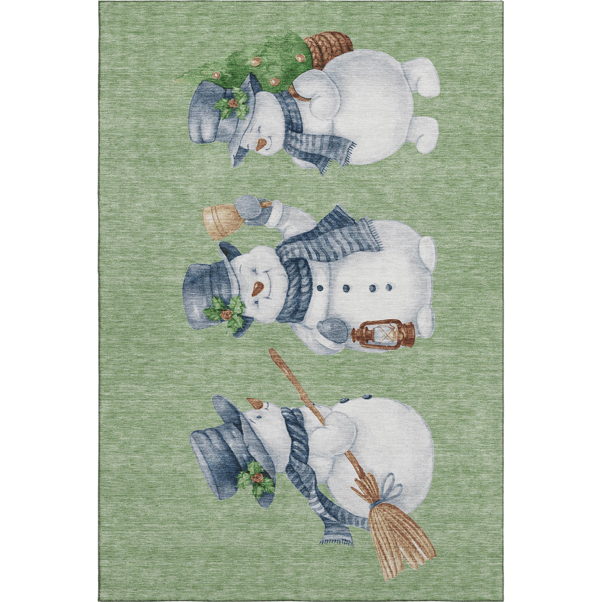 Baku Machine Washable Transitional Aloe Green Rug 2'6" x 3'10" #shape_Rectangle