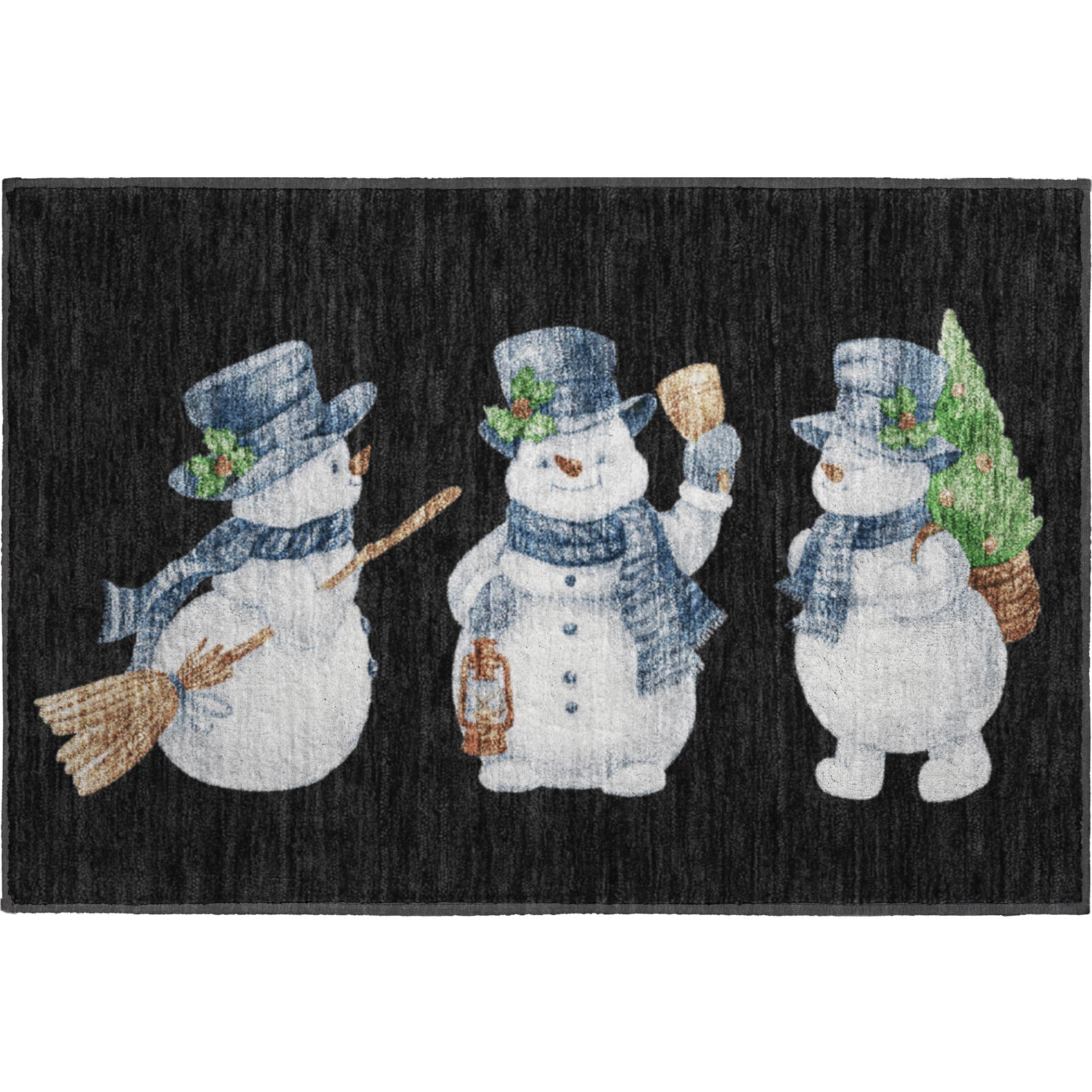 Baku Machine Washable Transitional Black Rug 1'8" x 2'6" #shape_Rectangle