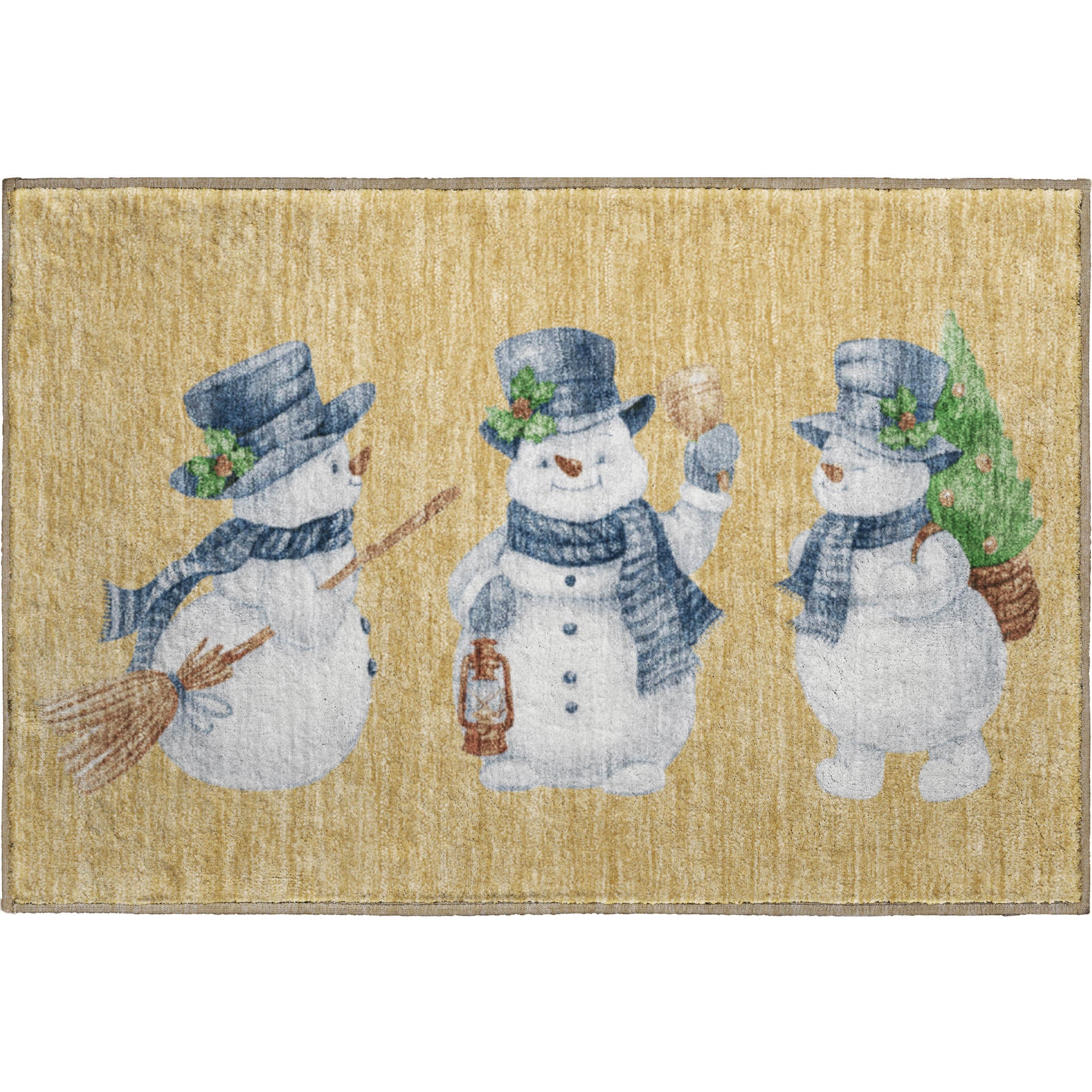 Baku Machine Washable Transitional Gold Rug 1'8" x 2'6" #shape_Rectangle