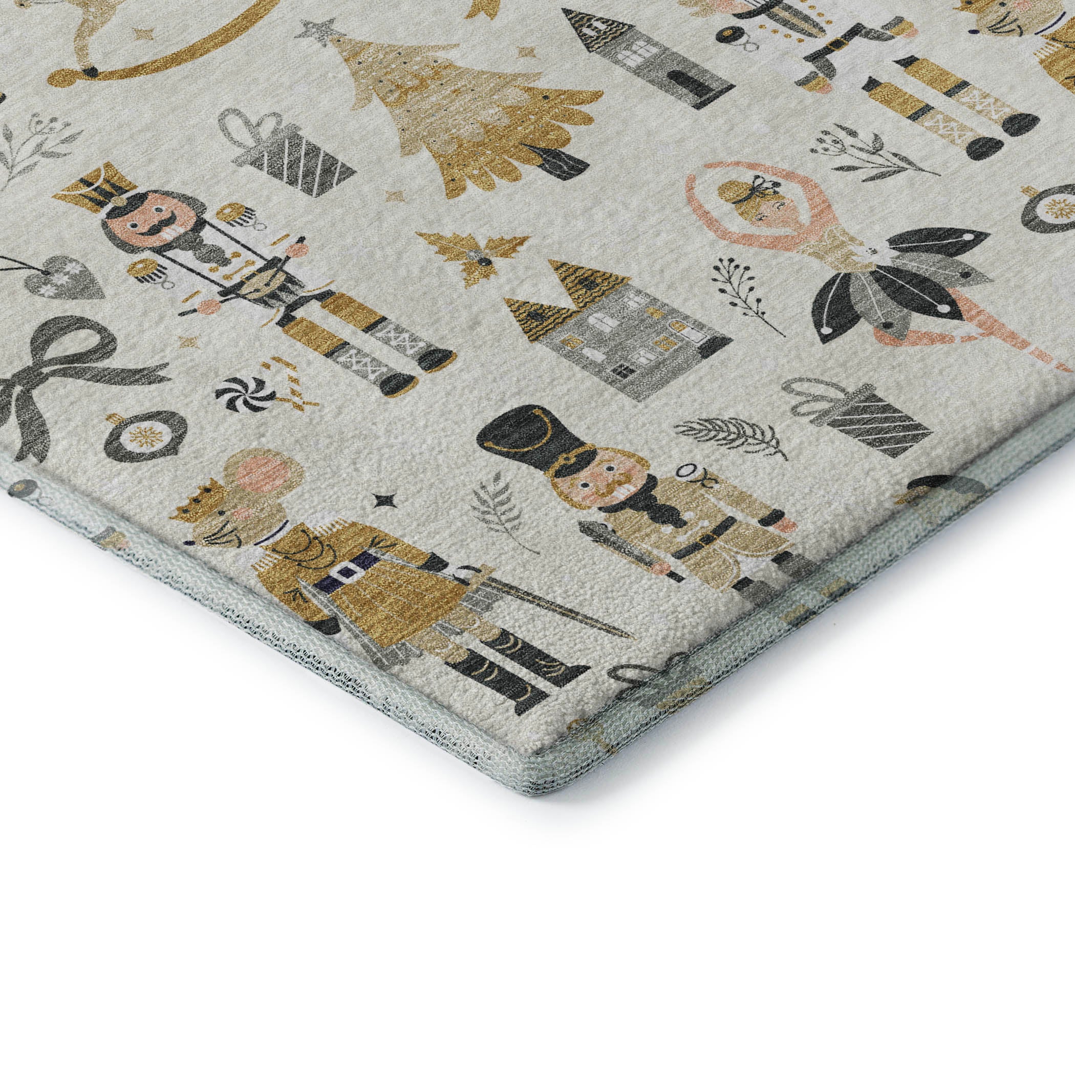 Antigua Machine Washable Transitional Ivory Rug 1'8" x 2'6" #shape_Rectangle