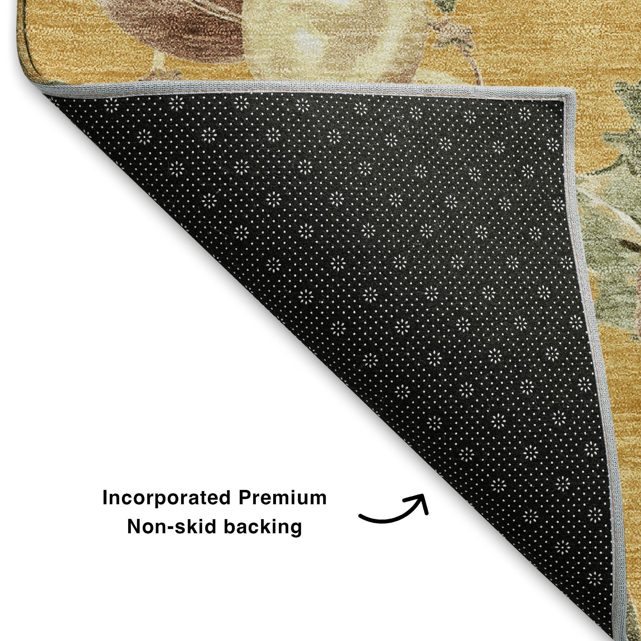 Athens Machine Washable Transitional Gold Rug 1'8" x 2'6" #shape_Rectangle
