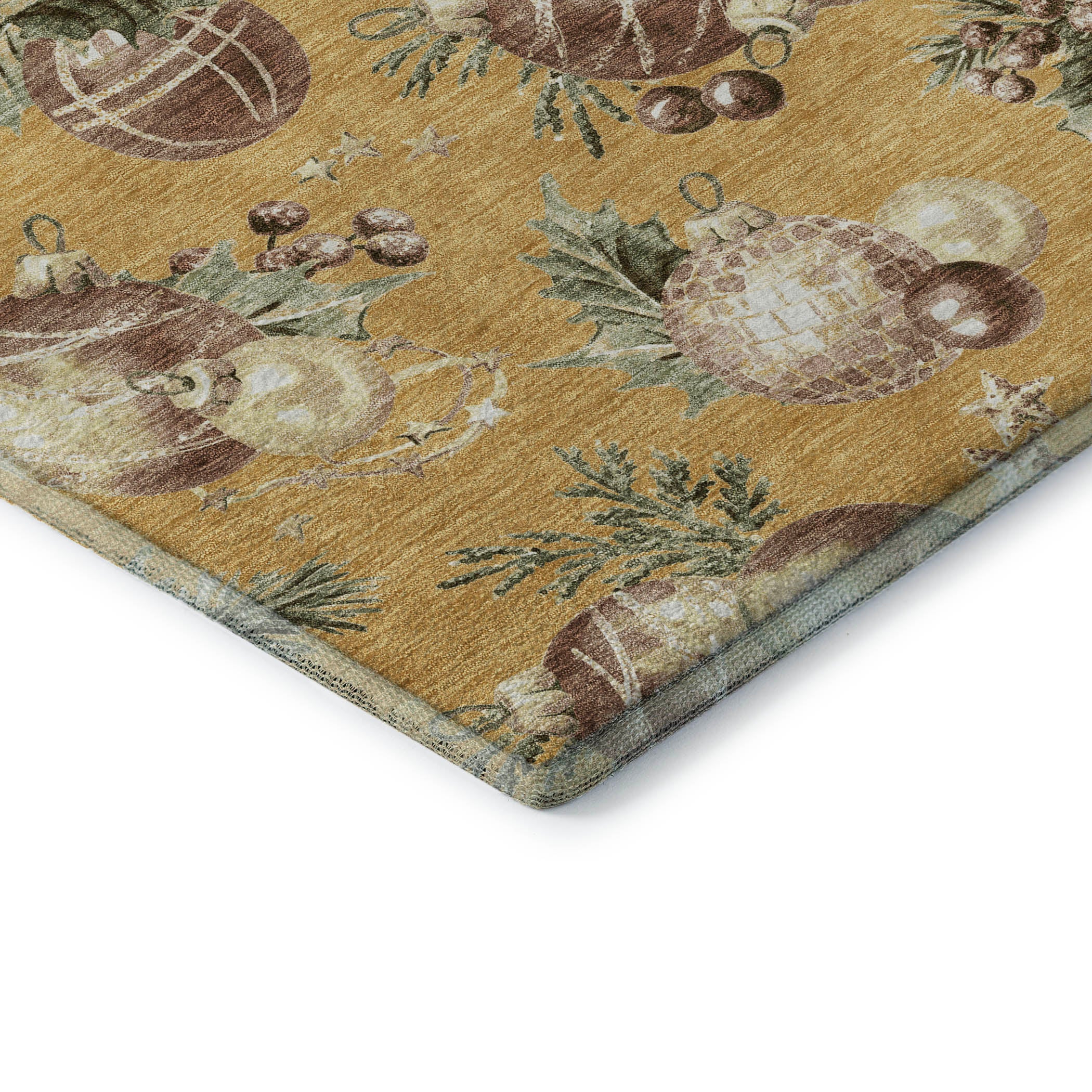 Athens Machine Washable Transitional Gold Rug 1'8" x 2'6" #shape_Rectangle
