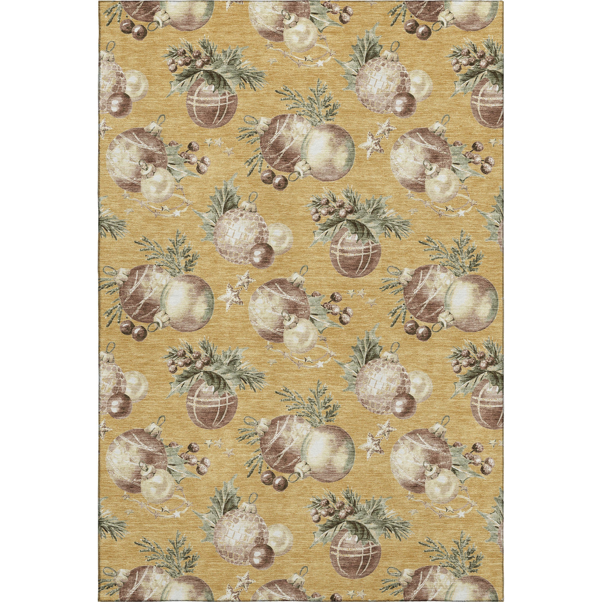 Athens Machine Washable Transitional Gold Rug 2'6" x 3'10" #shape_Rectangle