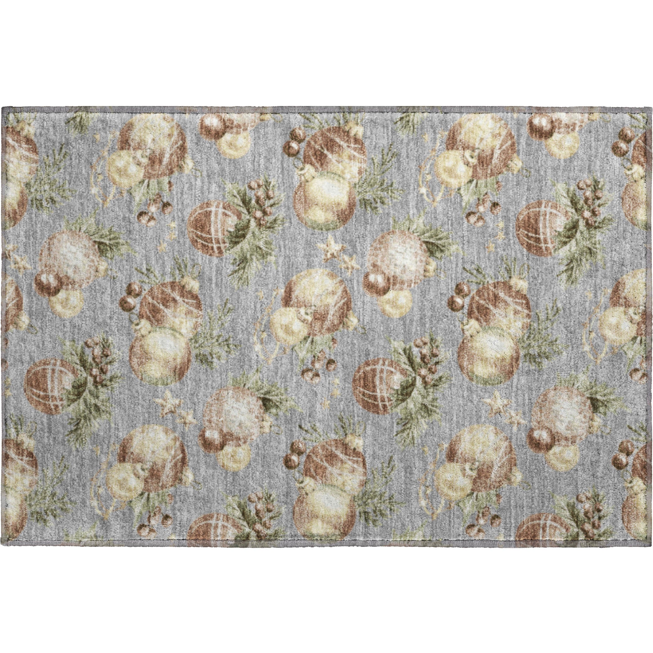 Athens Machine Washable Transitional Gray Rug 1'8" x 2'6" #shape_Rectangle