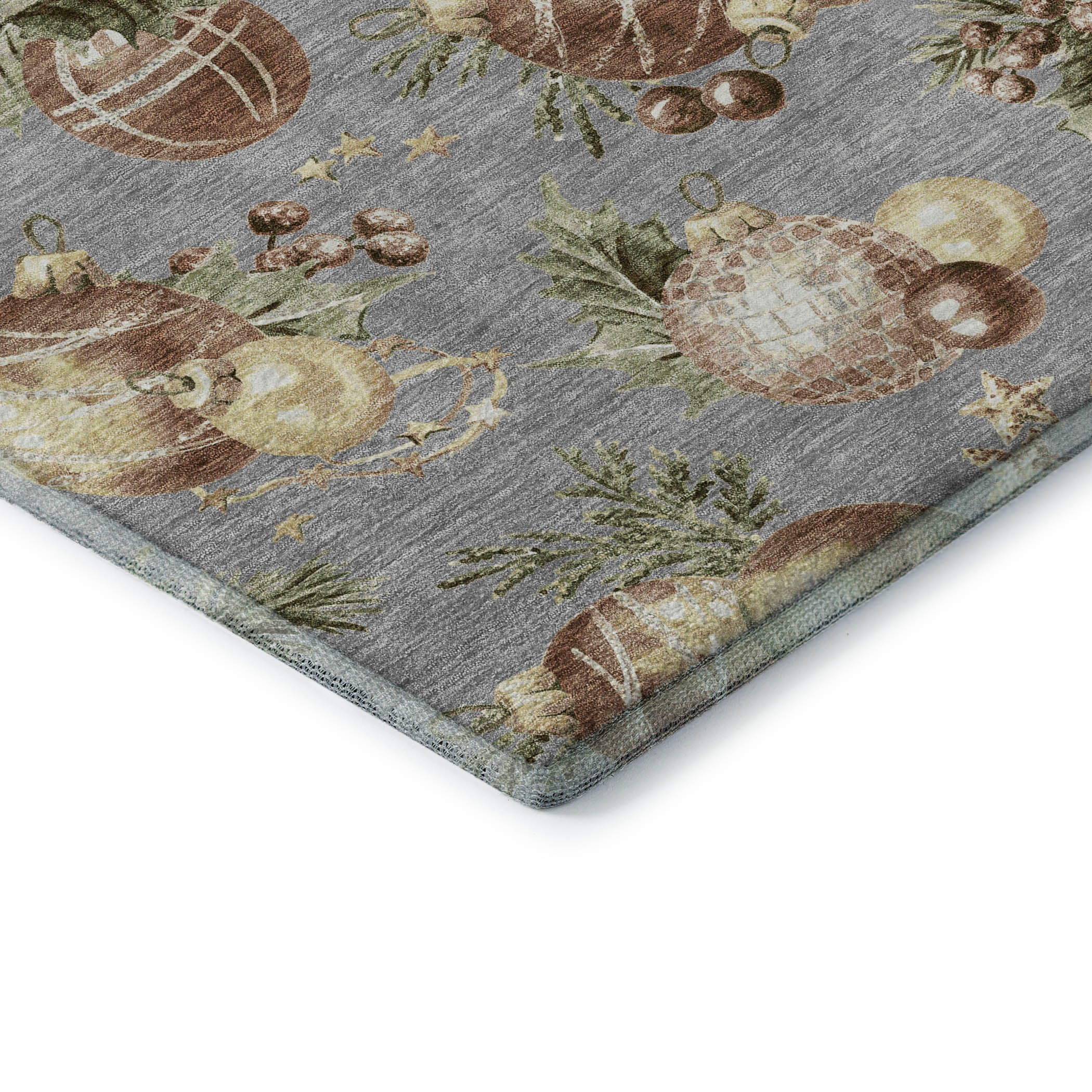 Athens Machine Washable Transitional Gray Rug 1'8" x 2'6" #shape_Rectangle