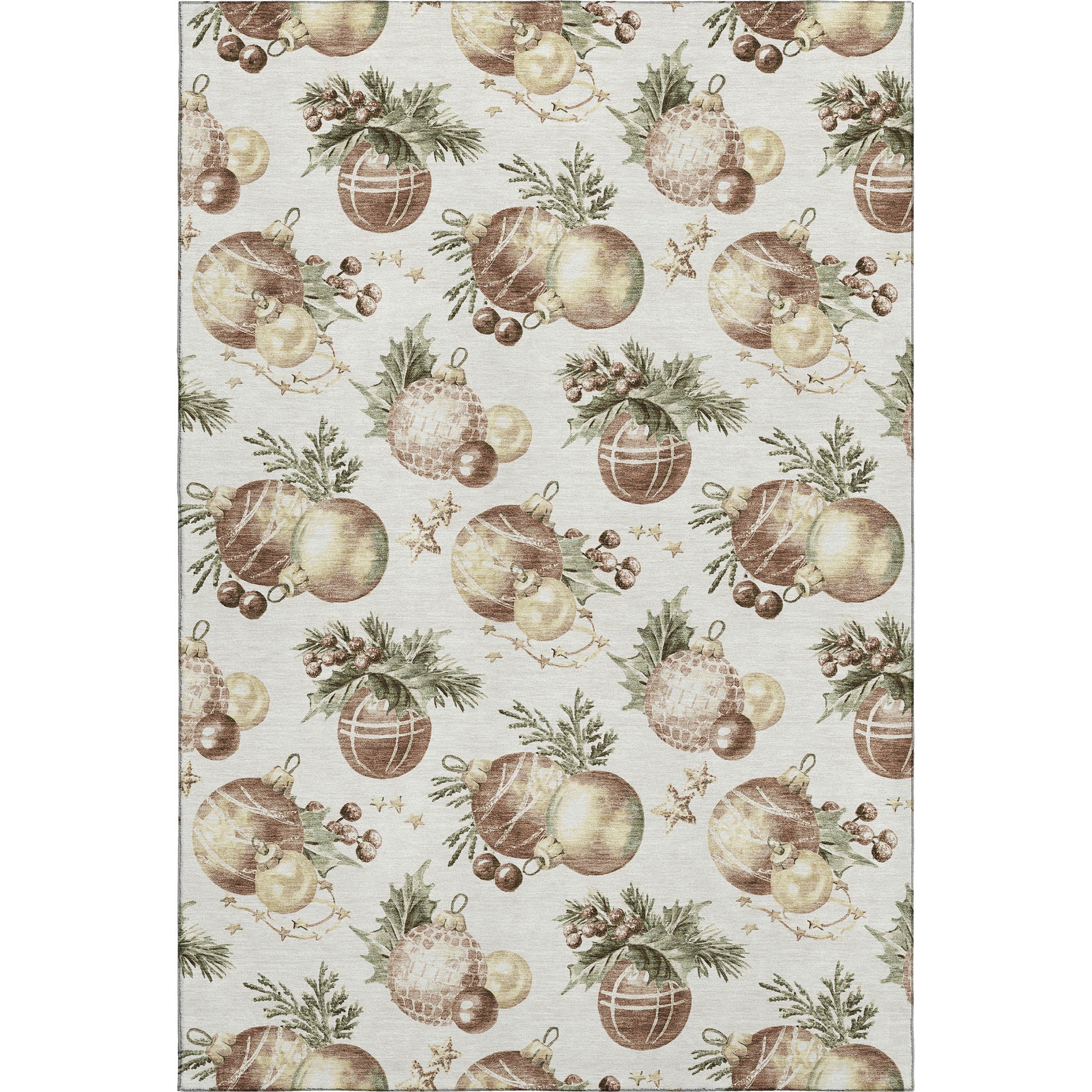Athens Machine Washable Transitional Ivory Rug 2'6" x 3'10" #shape_Rectangle