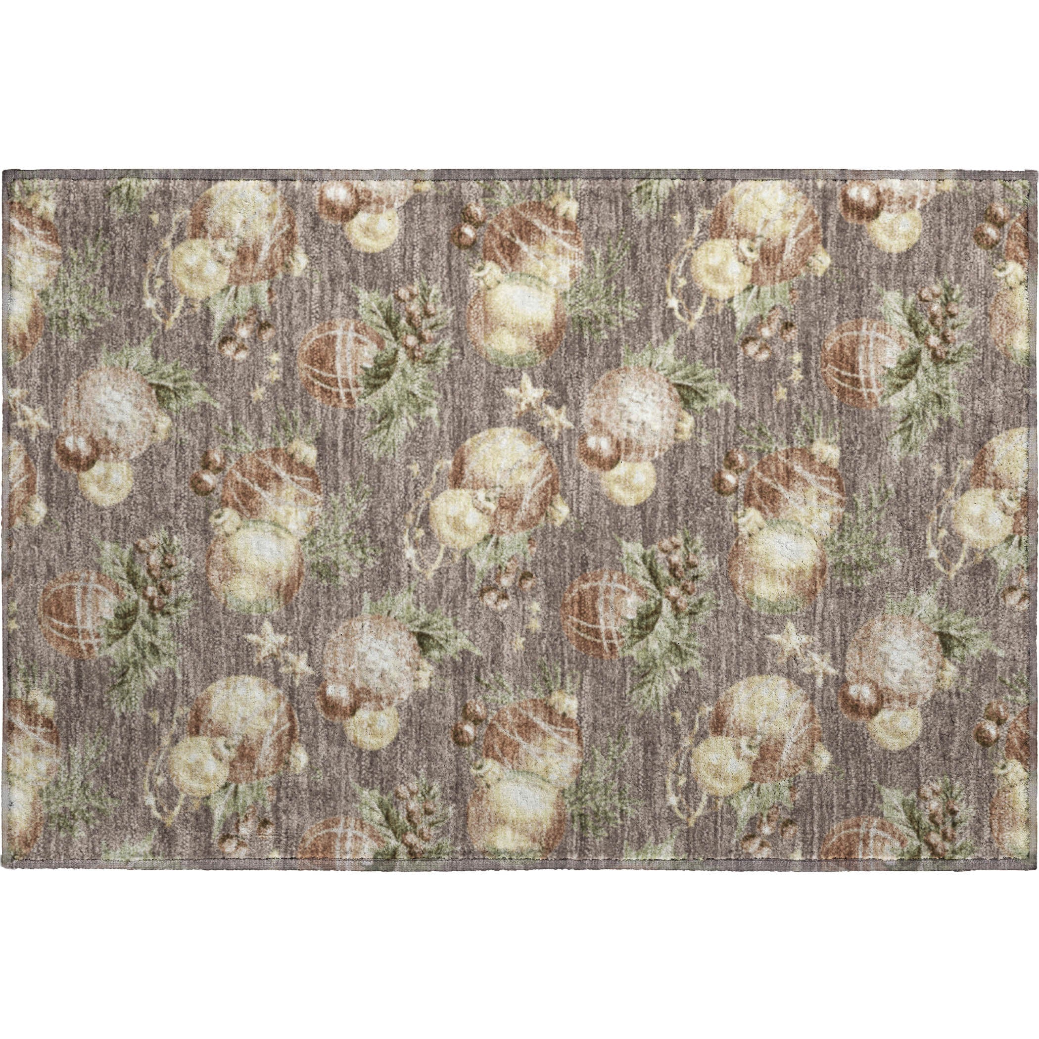 Athens Machine Washable Transitional Taupe Brown Rug 1'8" x 2'6" #shape_Rectangle