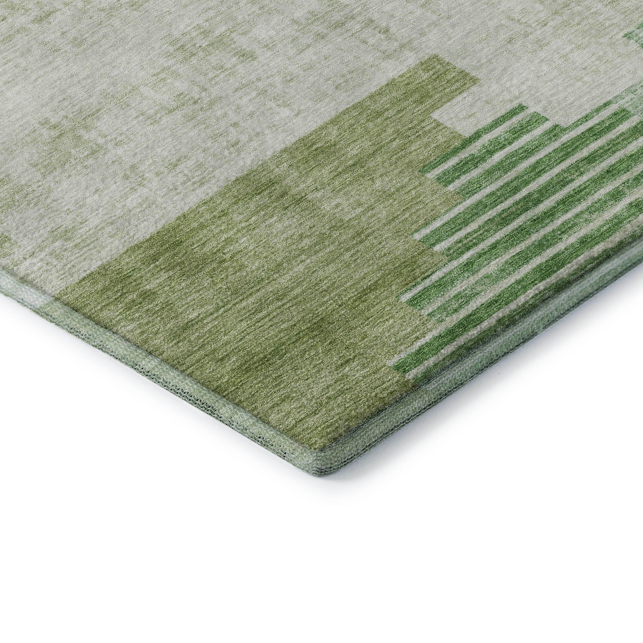 Havana Machine Washable Transitional Sage Green Rug 1'8" x 2'6" #shape_Rectangle