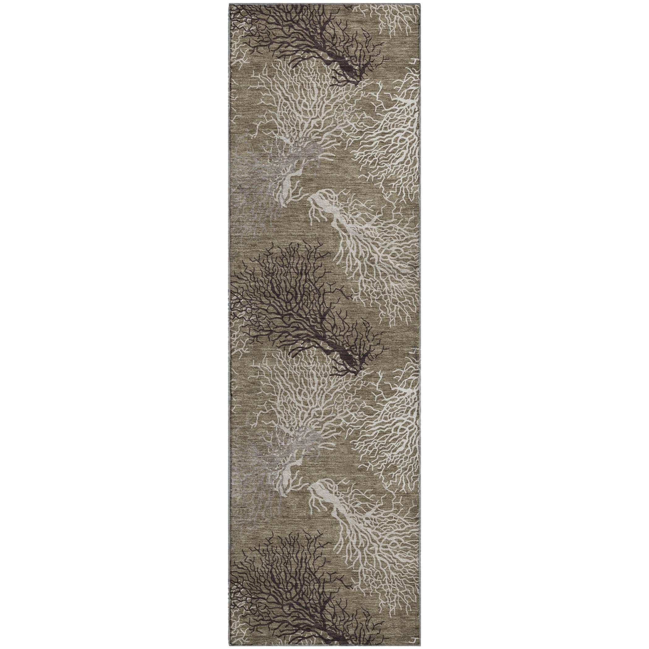 Reykjavik Machine Washable Coastal Latte Taupe Rug 2'3" x 7'6" #shape_Runner