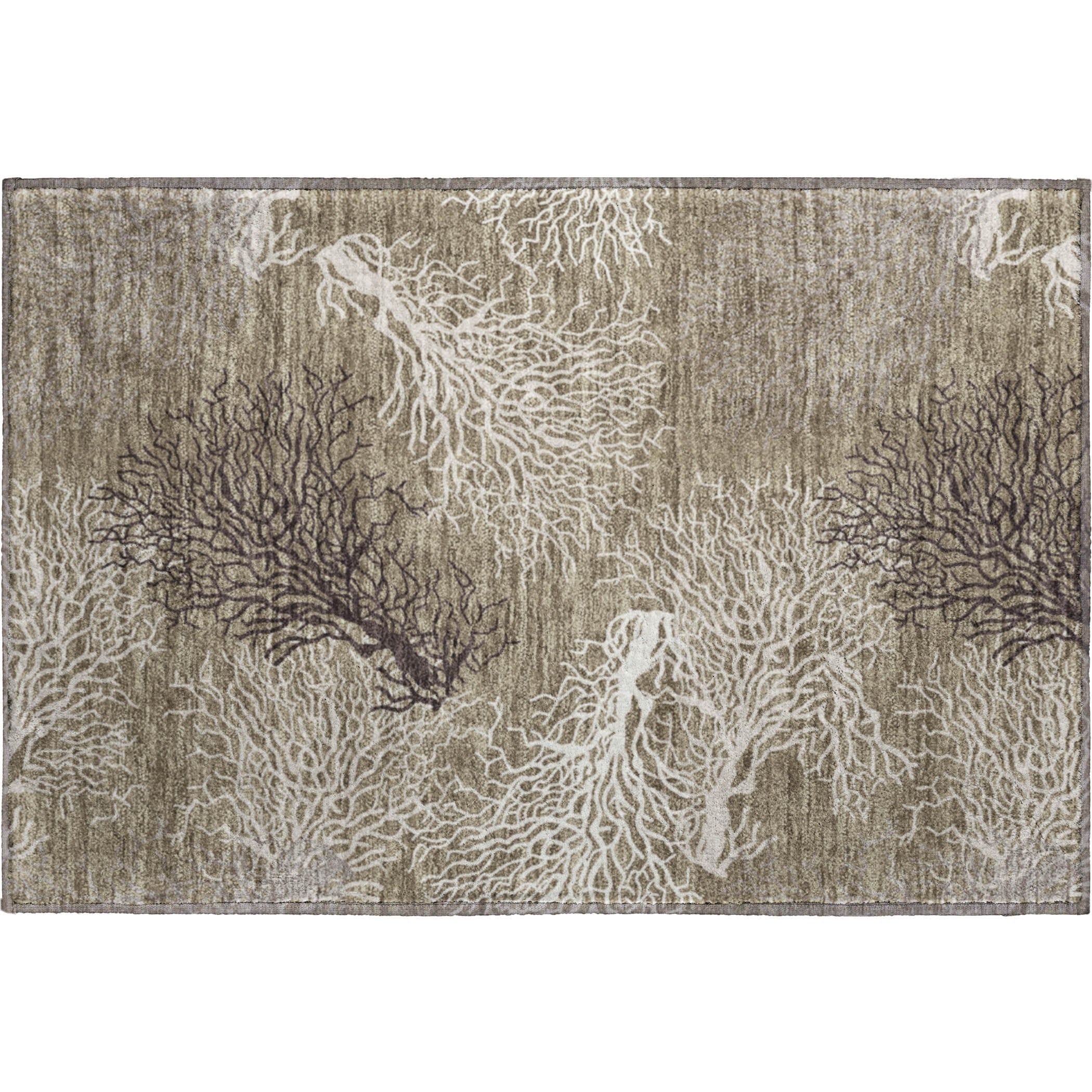 Reykjavik Machine Washable Coastal Latte Taupe Rug 1'8" x 2'6" #shape_Rectangle