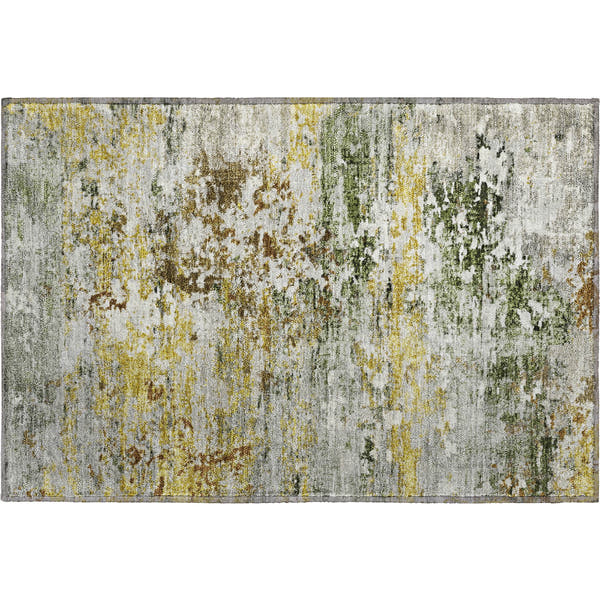 Tbilisi Machine Washable Transitional Gold Rug 1'8" x 2'6"