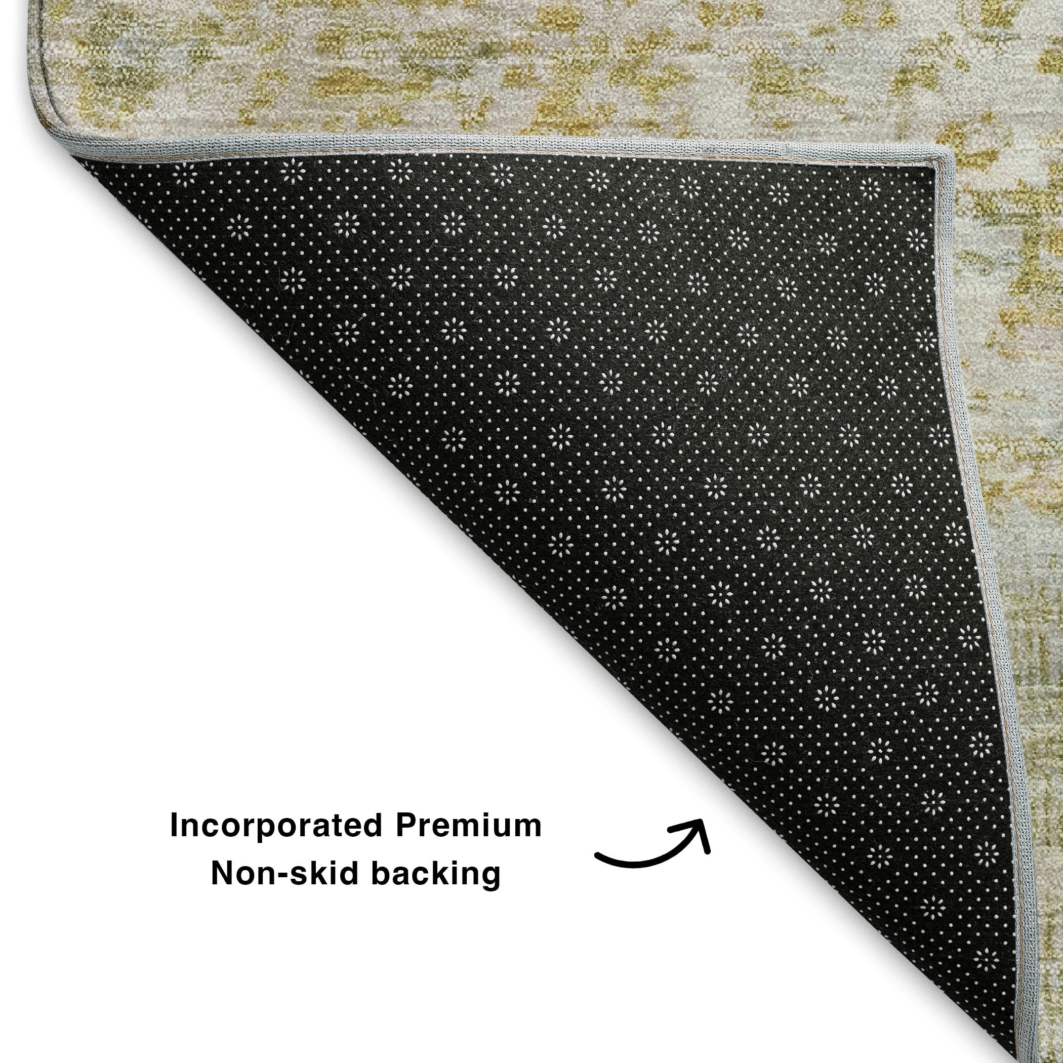 Tbilisi Machine Washable Transitional Sage Green Rug 1'8" x 2'6" #shape_Rectangle