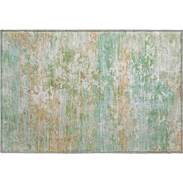 Tbilisi Machine Washable Transitional Teal Rug 1'8" x 2'6"